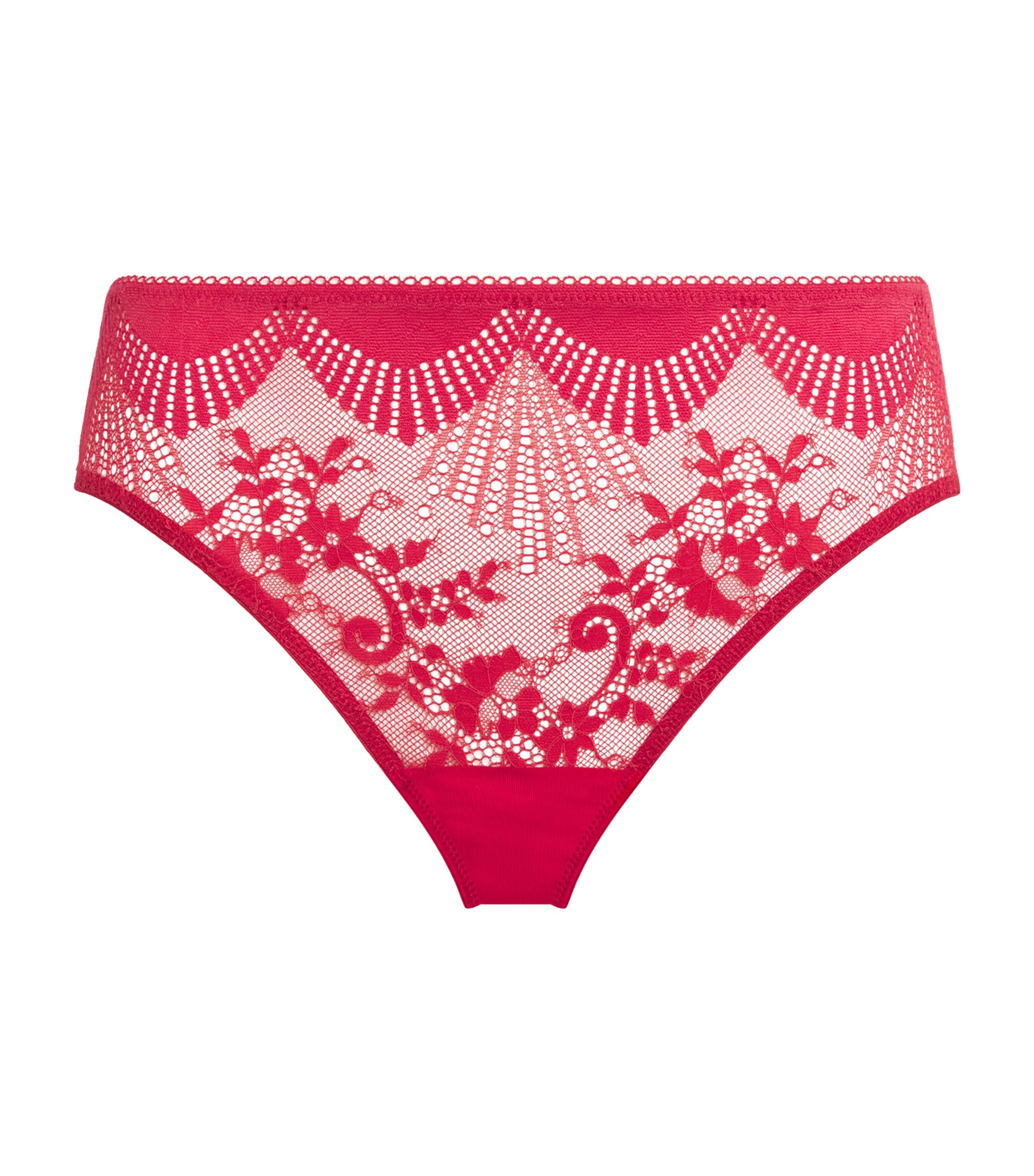 Wacoal Stretch-lace Sensu Briefs In Red