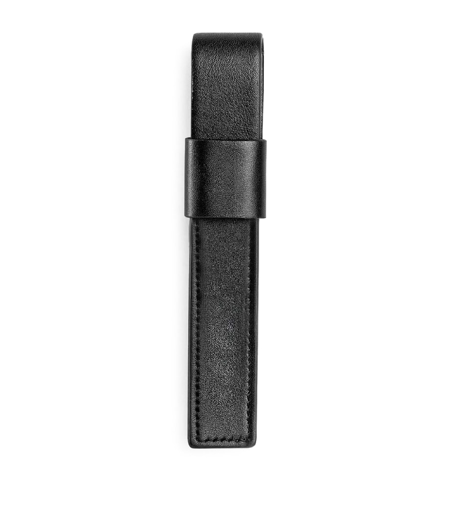 Leather Signet Pen Pouch BLACK Image 3