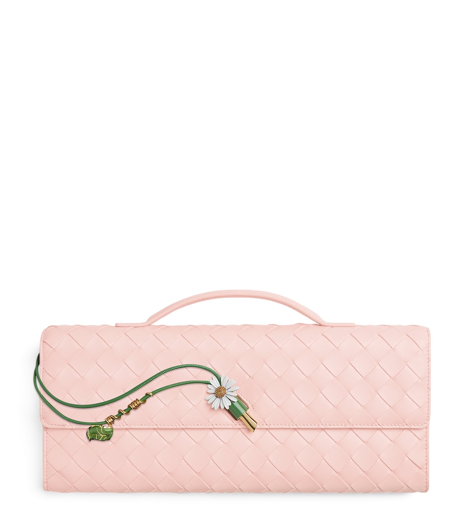 Bottega Veneta Leather Andiamo Clutch Bag Image 1