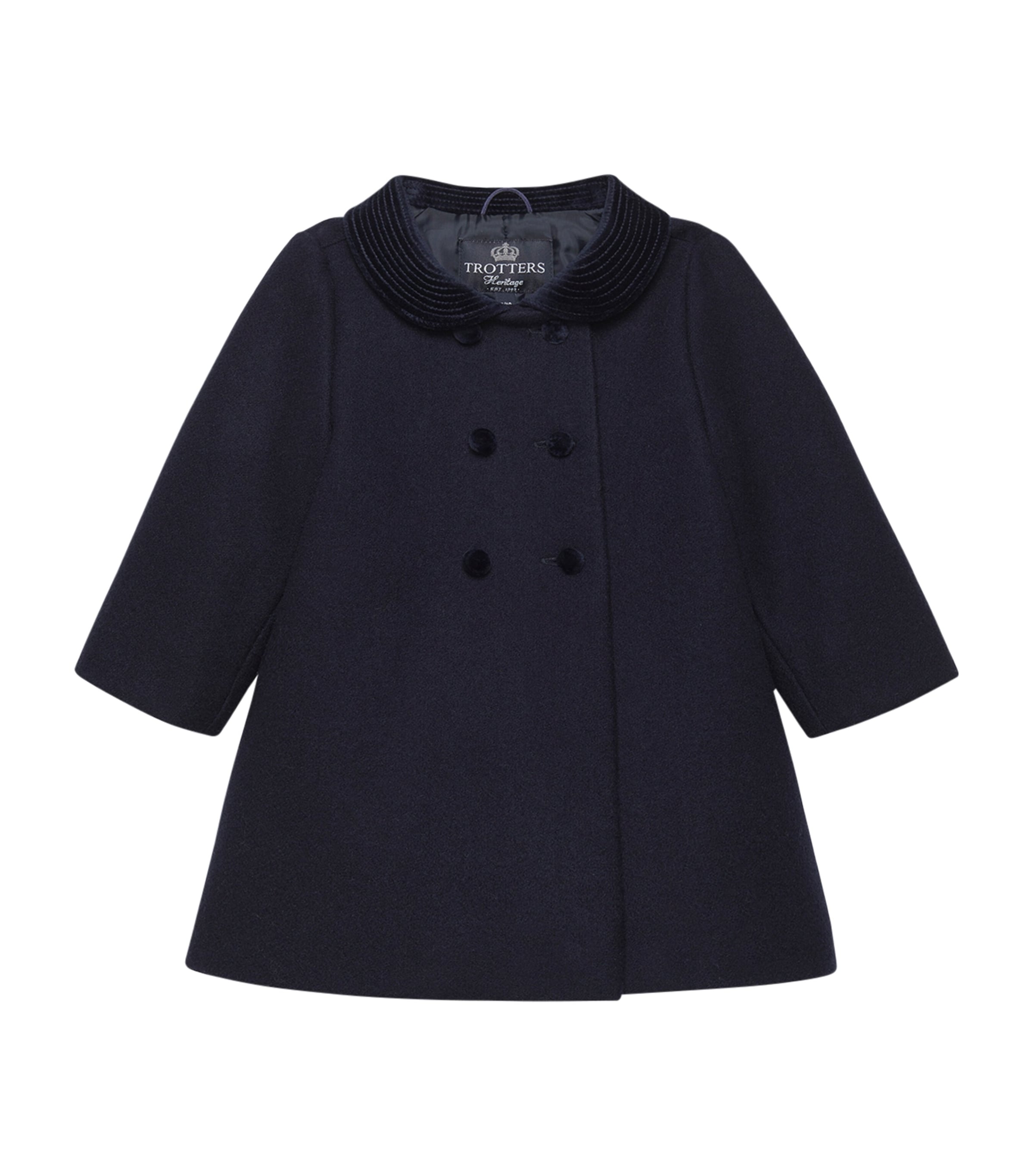 Trotters Wool Double-breasted Classic Coat