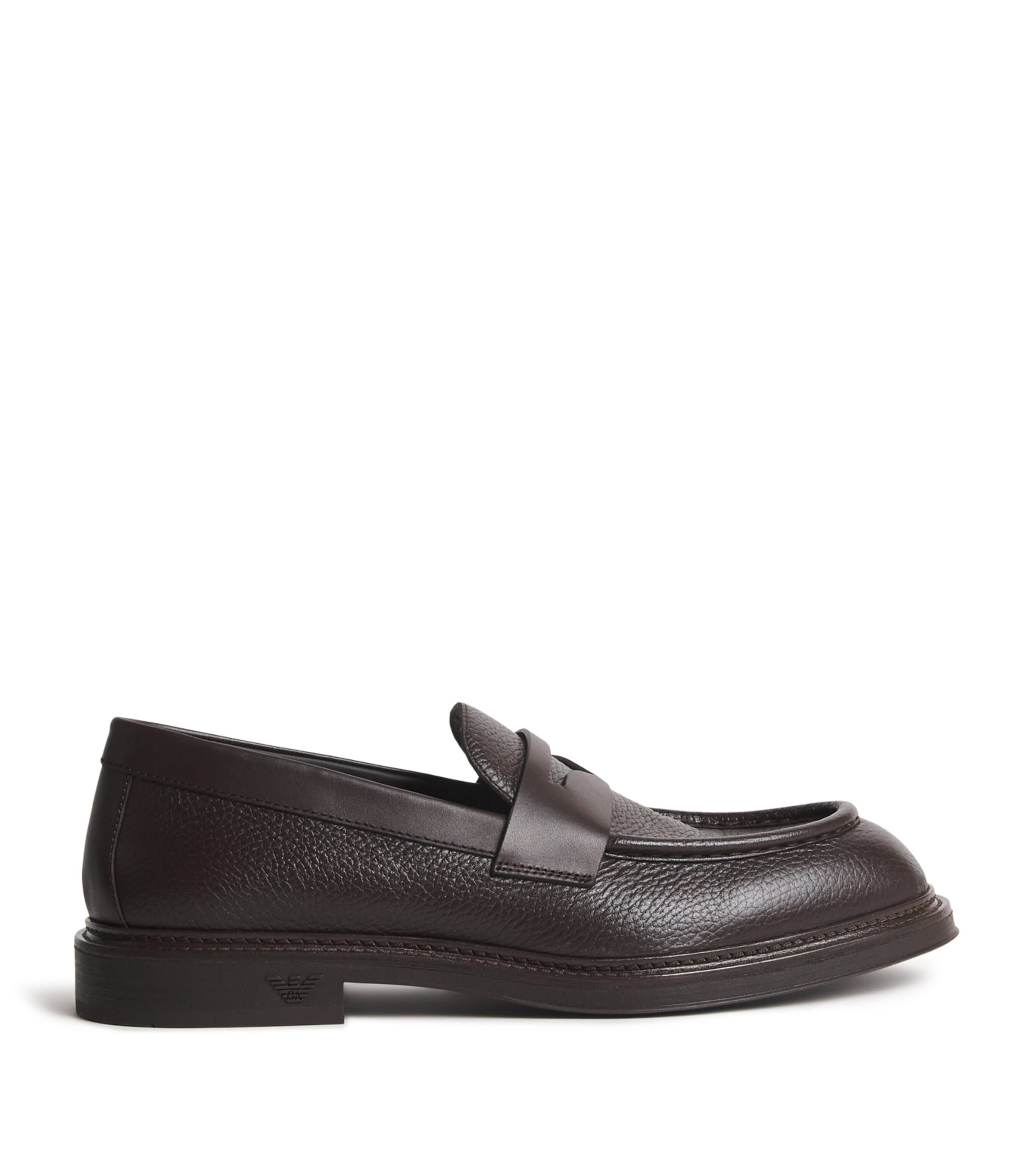 Grained Leather Loafers U8130 Image 1