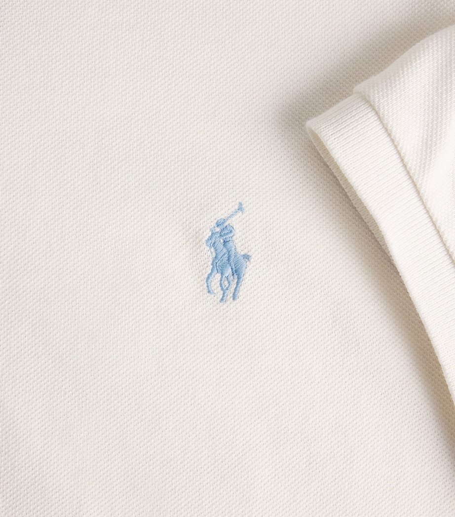 Cotton Mesh Slim Polo Shirt ANTIQUE CREAM/C7114 Image 5