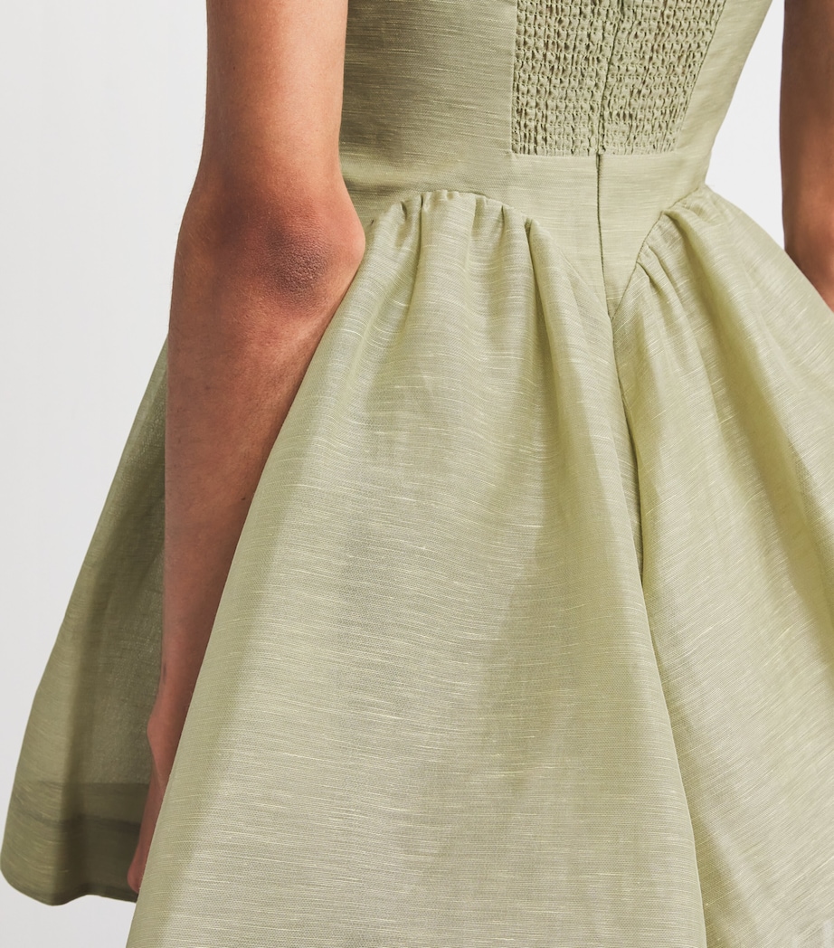 Linen-Silk Rebellion Mini Dress PPALM PALM Image 4