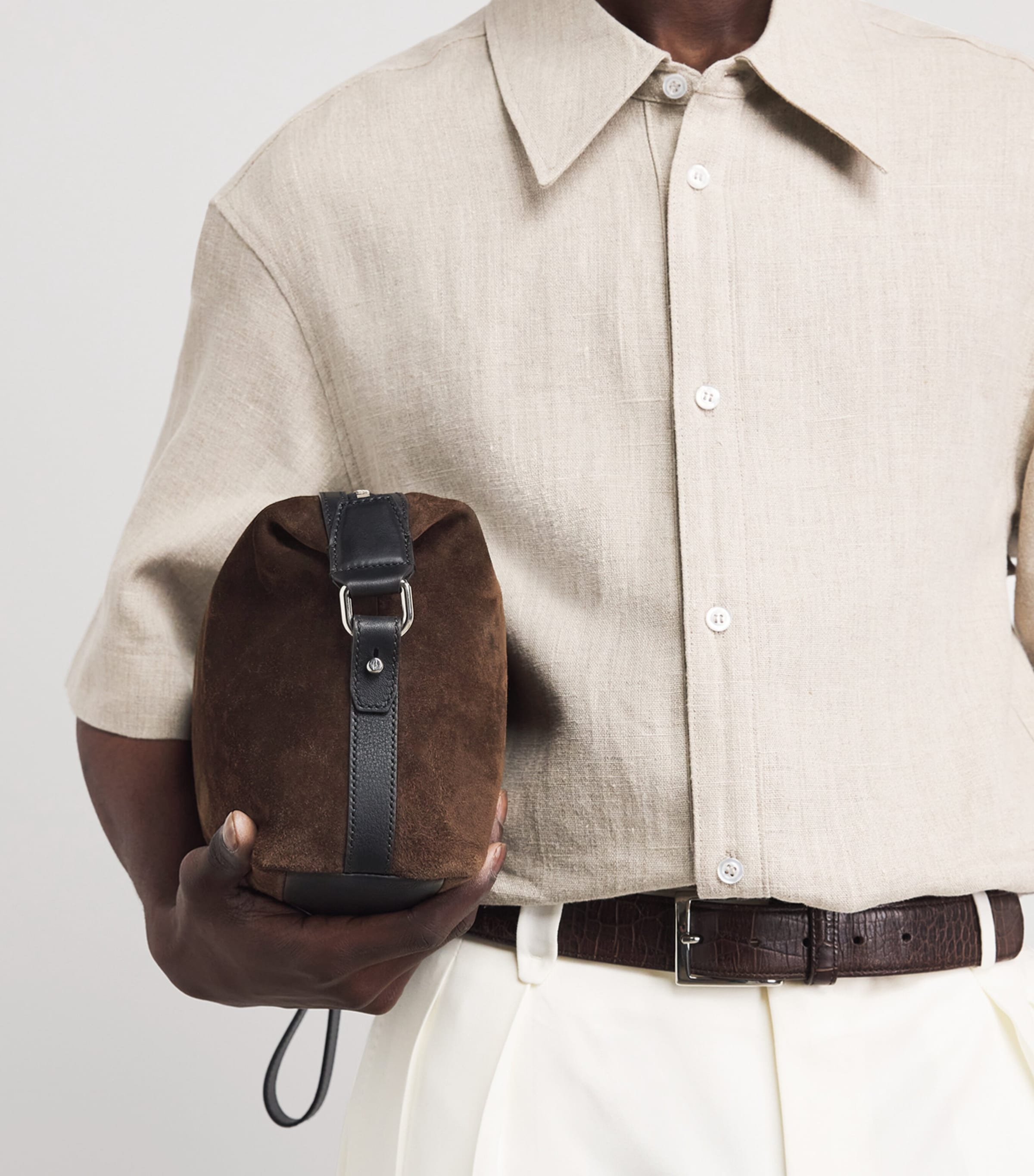 Brioni Suede Via Veneto Pouch Image 5