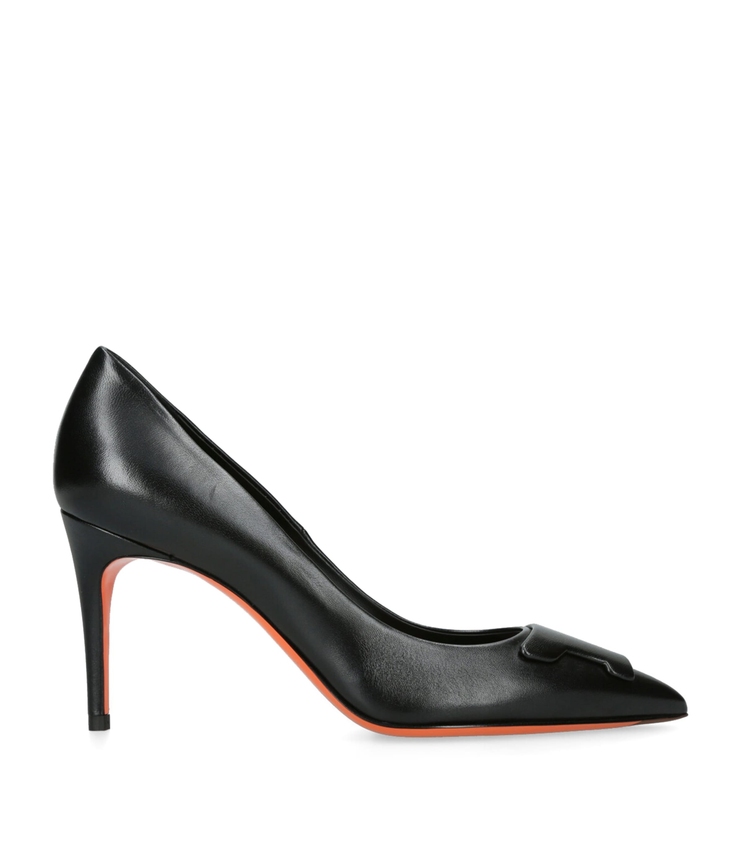Leather Sibille Pumps 85 BLACK Image 1