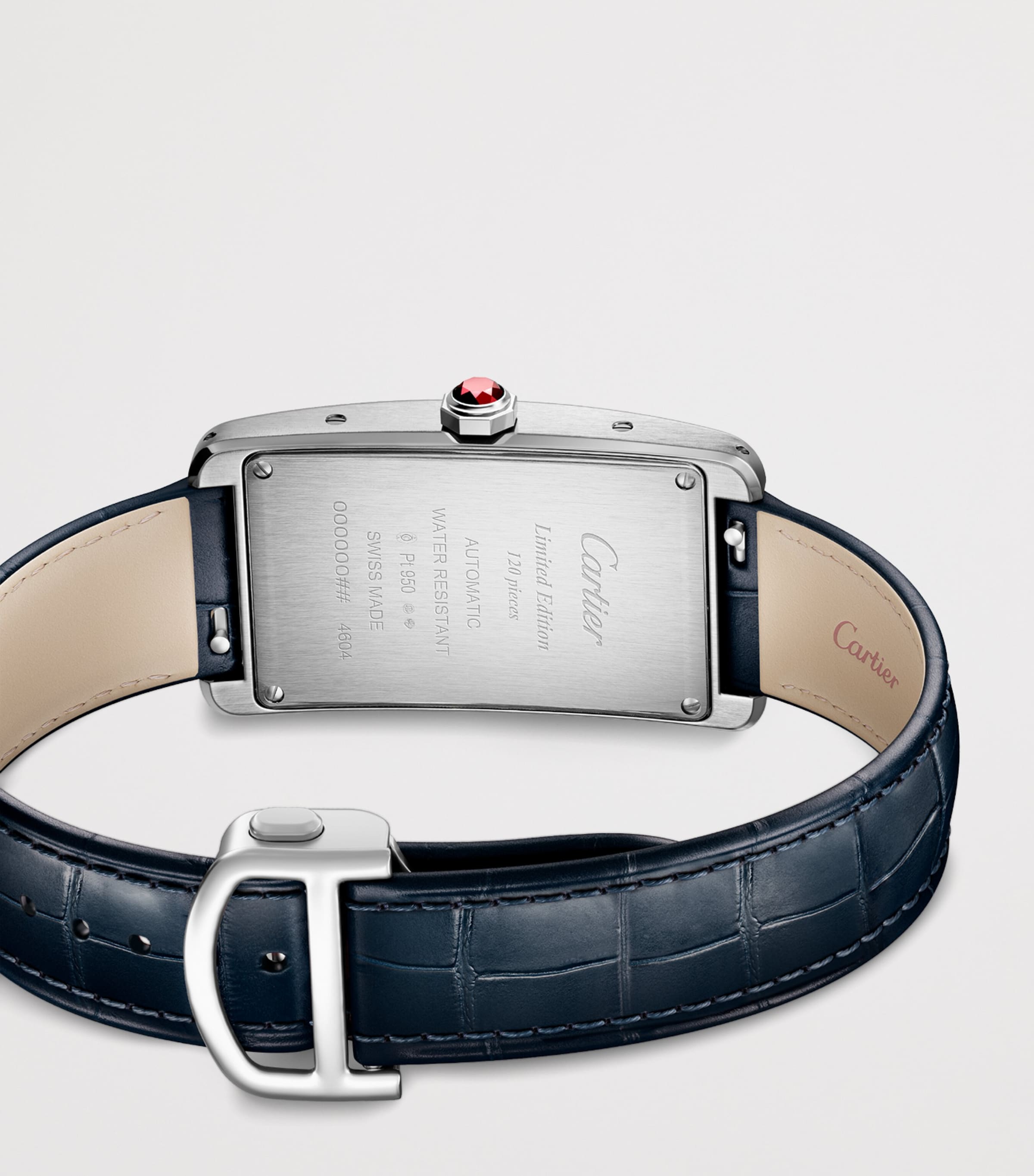 Large Platinum Tank Américaine Watch 44.4mm PLATINUM Image 3