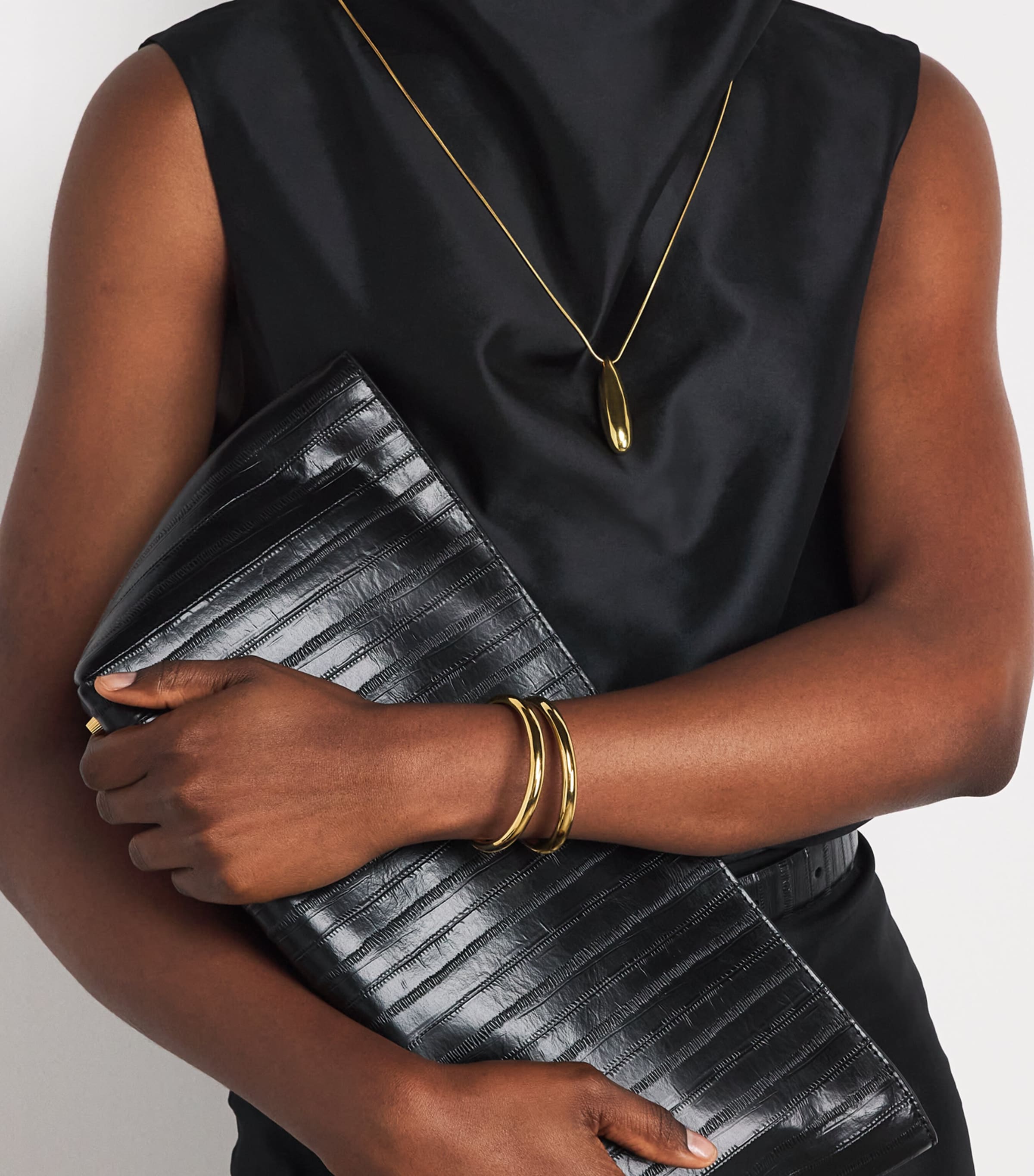 LIÉ STUDIO Gold Plated Maggie Cuff Bracelet Gold Image 4