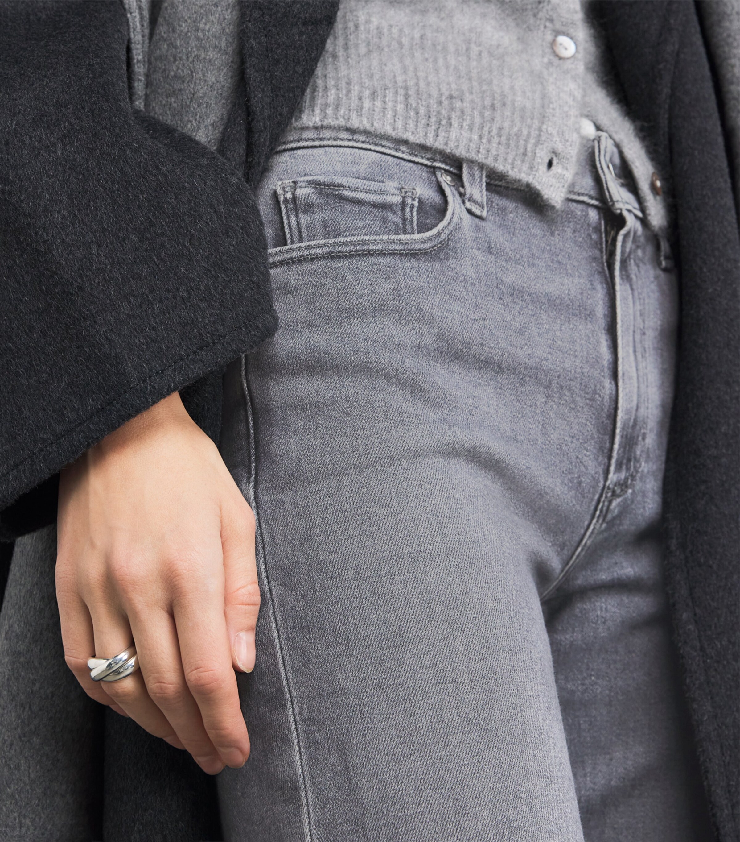 Mason Ankle Straight Jeans SMOKEY GREY Image 6