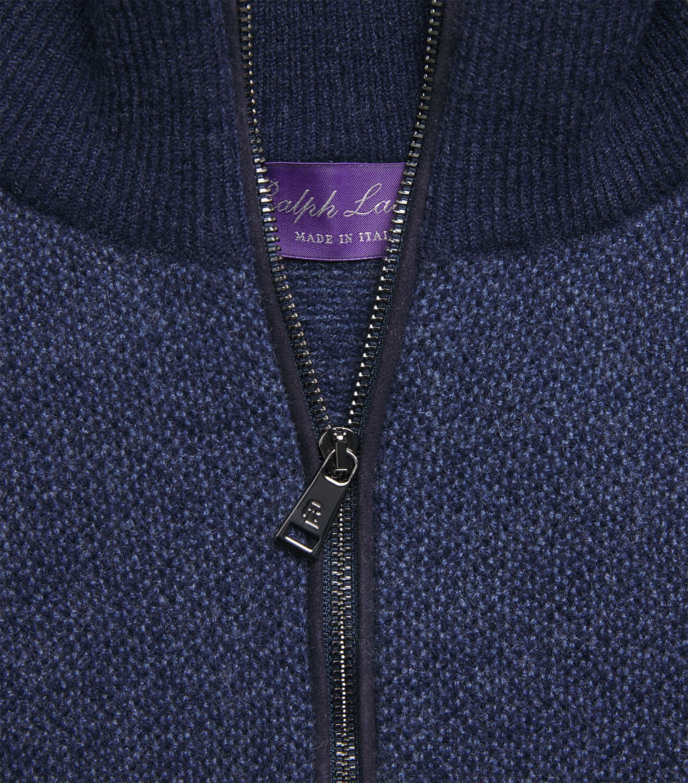 Cashmere Quarter-Zip Sweater  CHAIRMAN NAVY Image 5