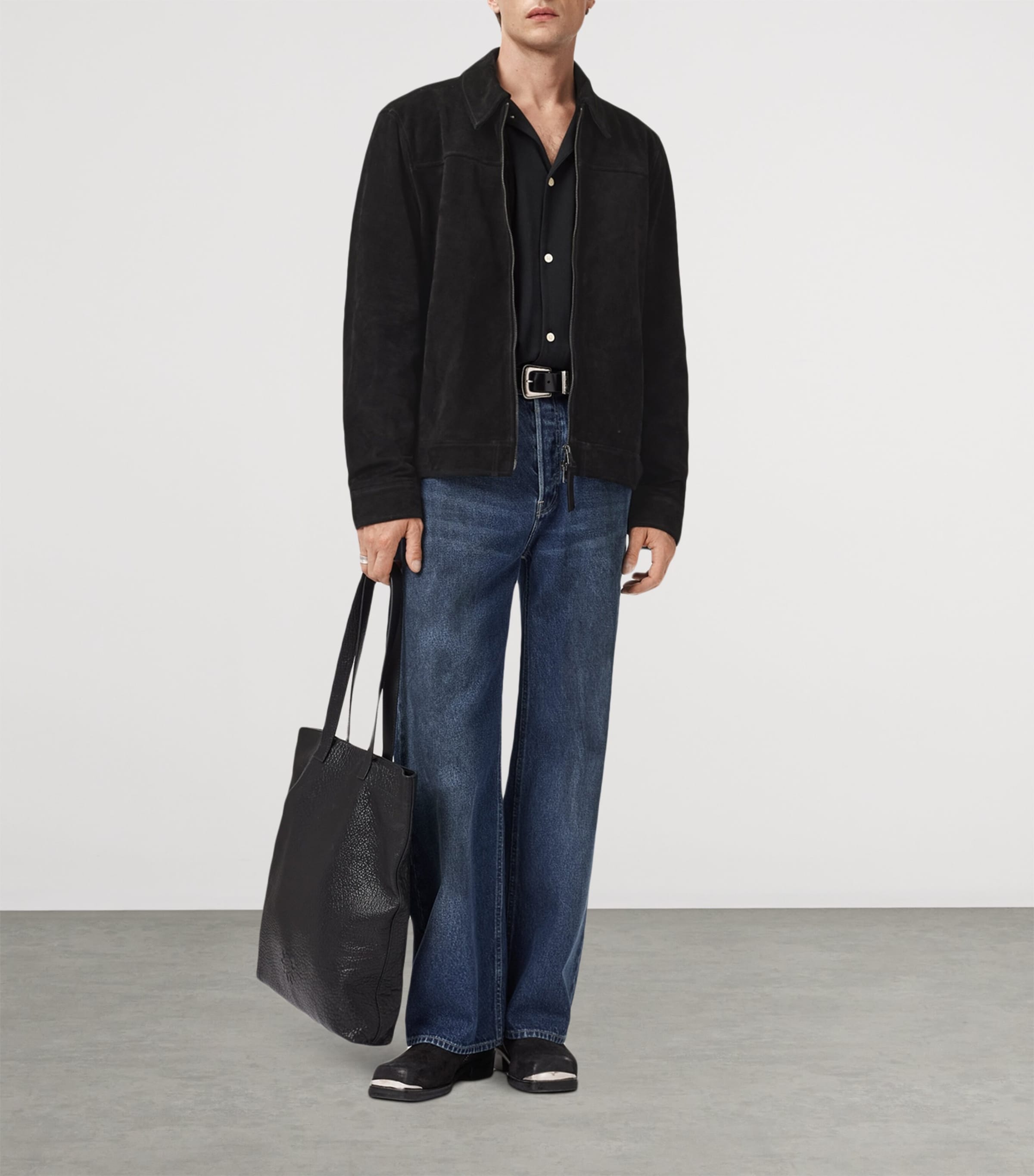 Suede Rhone Jacket BLACK Image 3