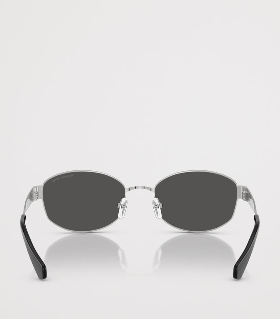 Michael Kors Monte Carlo Oval Sunglasses Silver Image 4