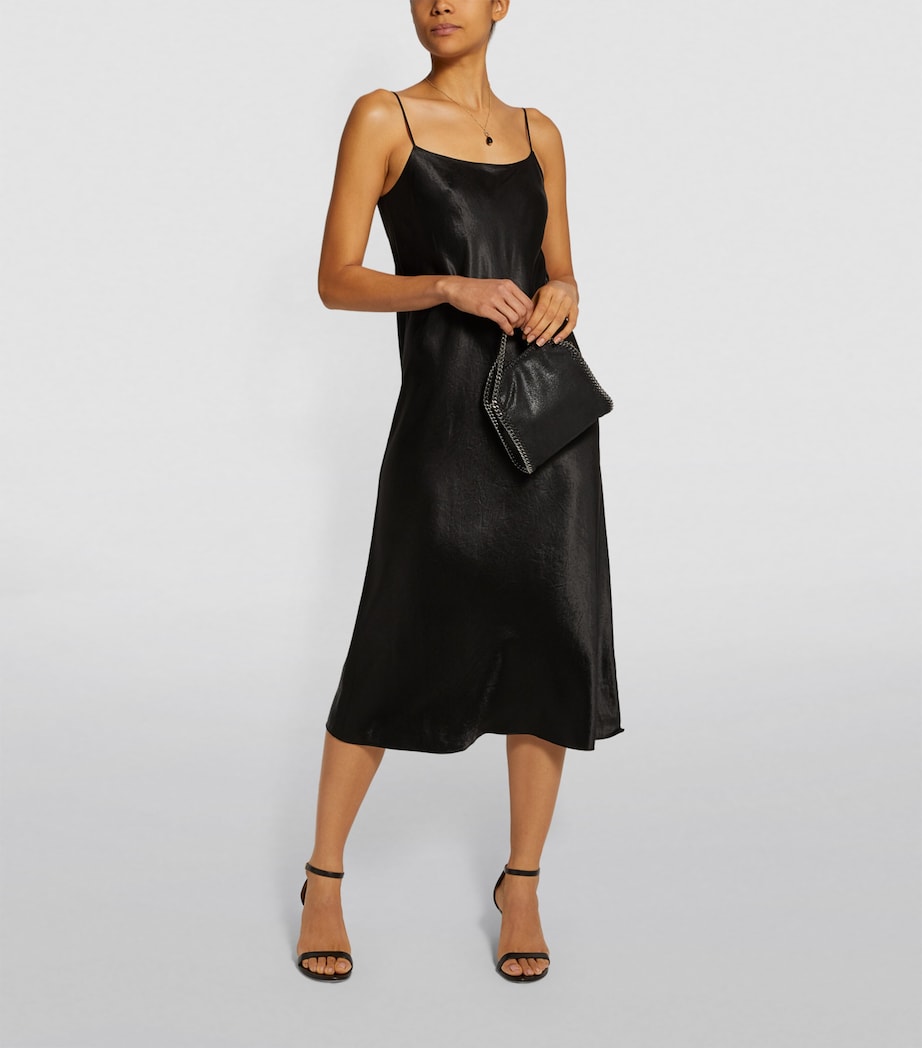 Strappy Slip Midi Dress 001BLK Image 2