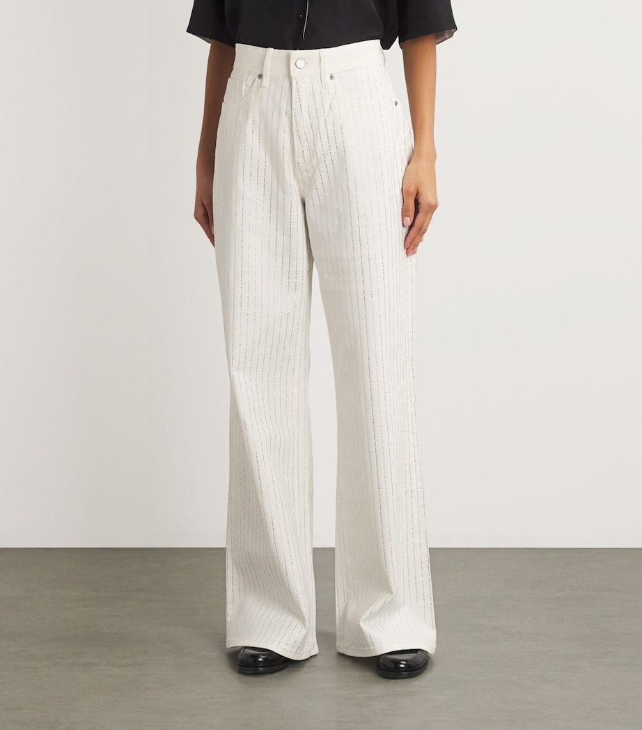 Embellished Good Ease Relaxed Jeans 001 CLOUD WHITE Image 3