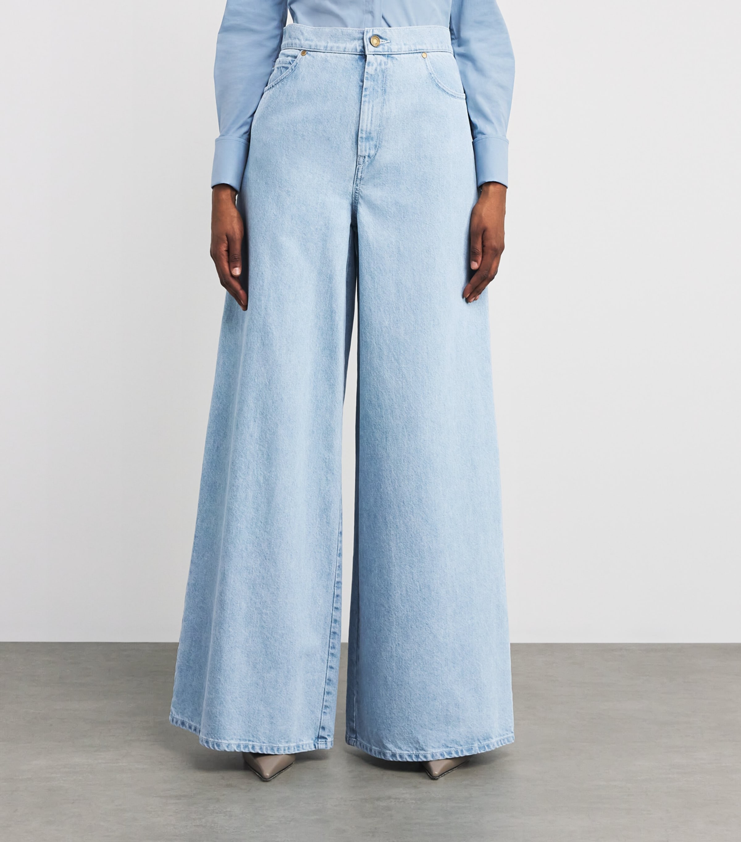 Wide-Leg Jeans LIGHT BLUE Image 3