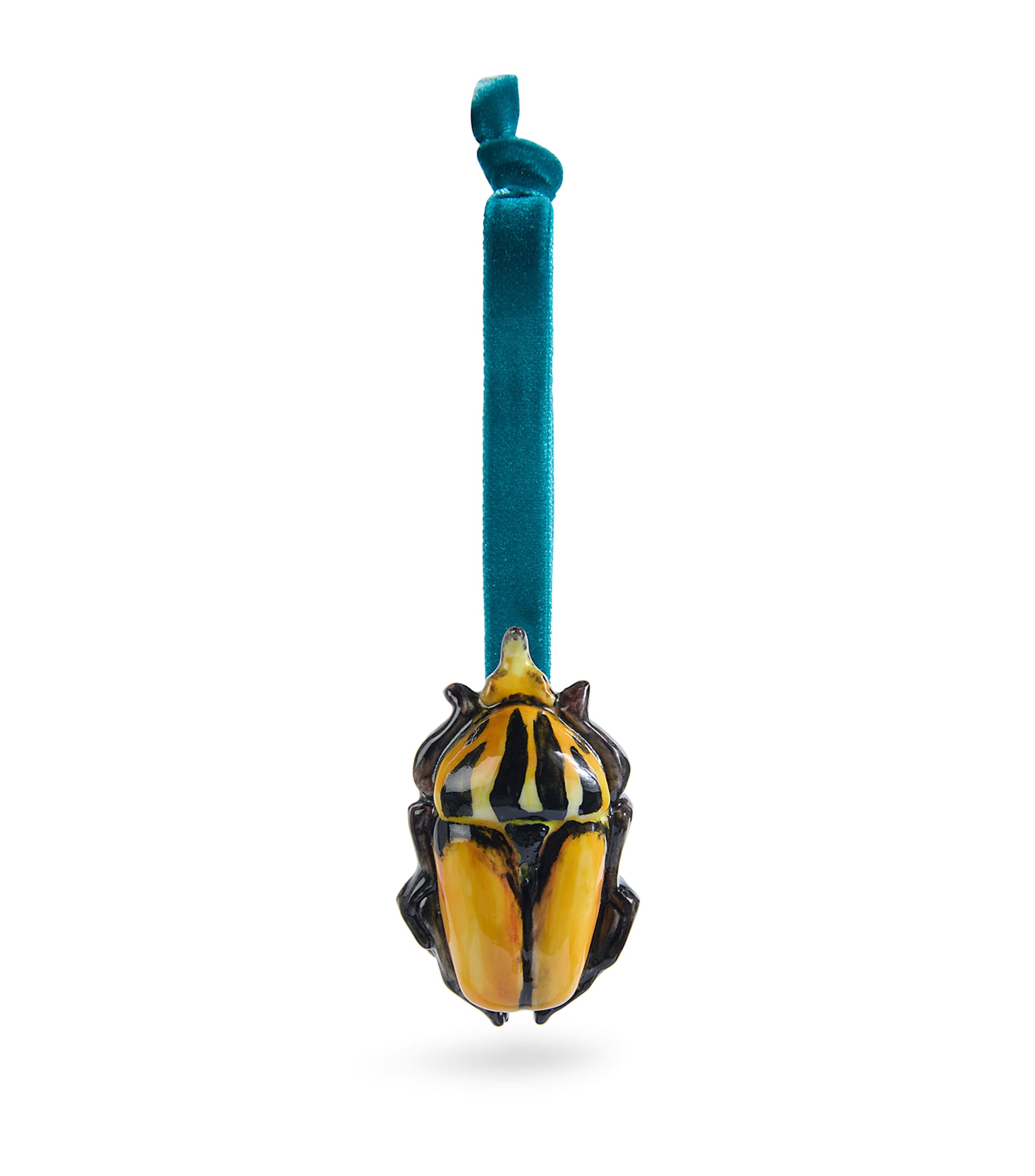 Hop Skip & Flutter Set Of 2 Beetle Tree Decorations In Orange