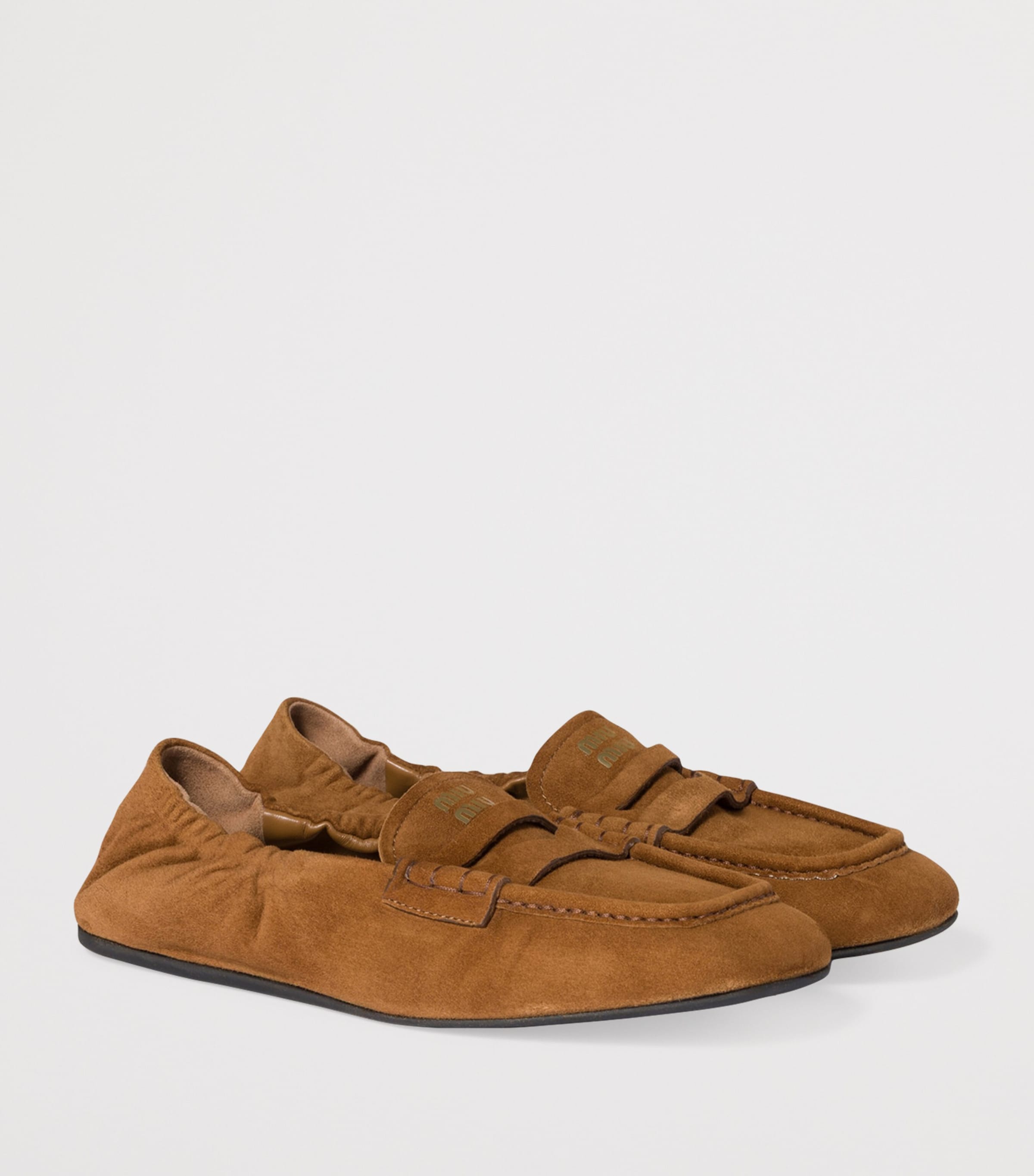 Suede Ruches Loafers F0316 Image 2
