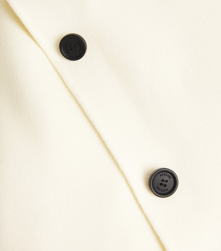 Mackage Womens Wool Kirstyn Cape Coat Cream Image 5