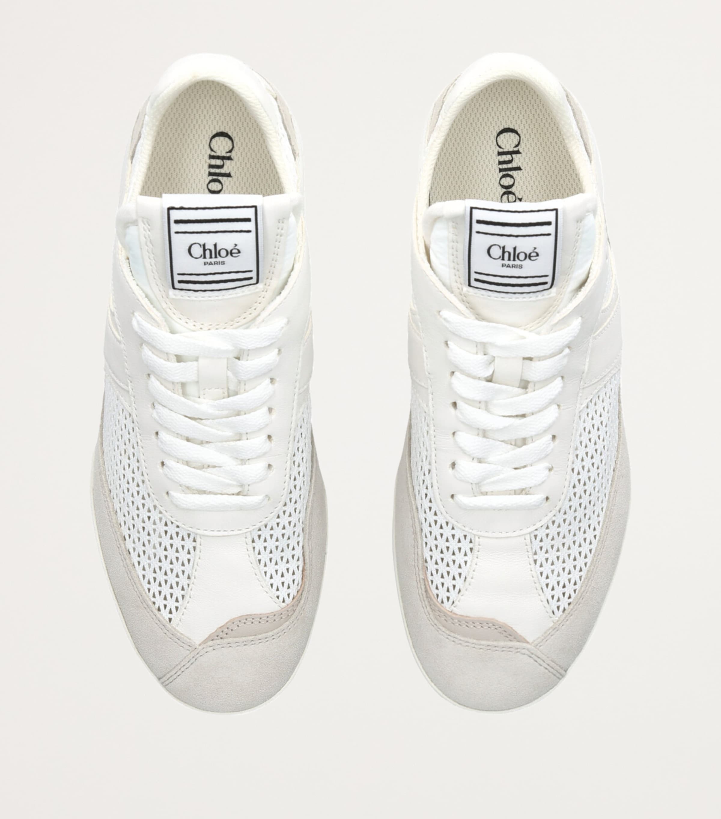 Leather Kick Sneakers WHITE/COMB Image 6