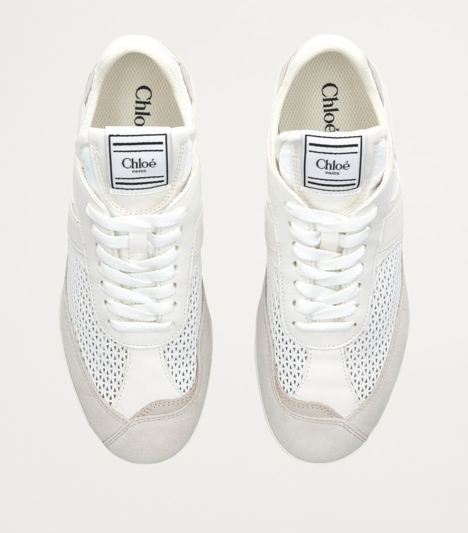 Leather Kick Sneakers WHITE/COMB Image 6