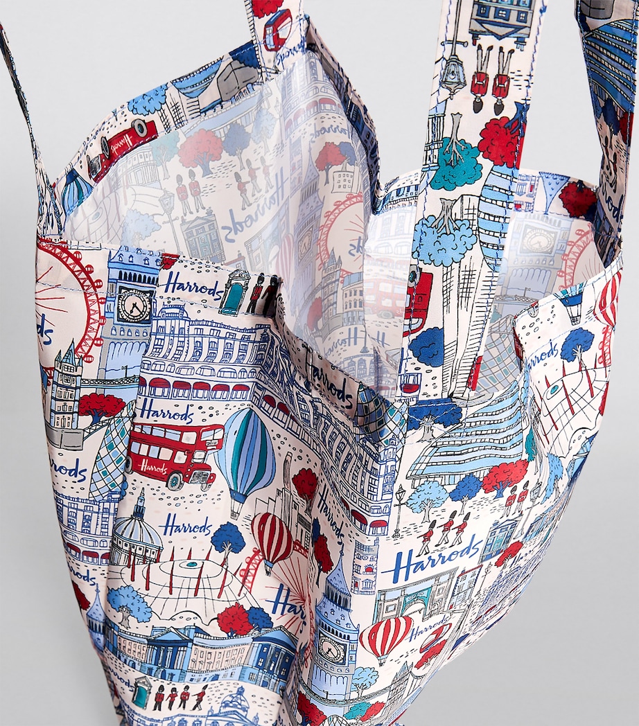 Harrods Pretty City Foldaway Shopper Bag Image 5
