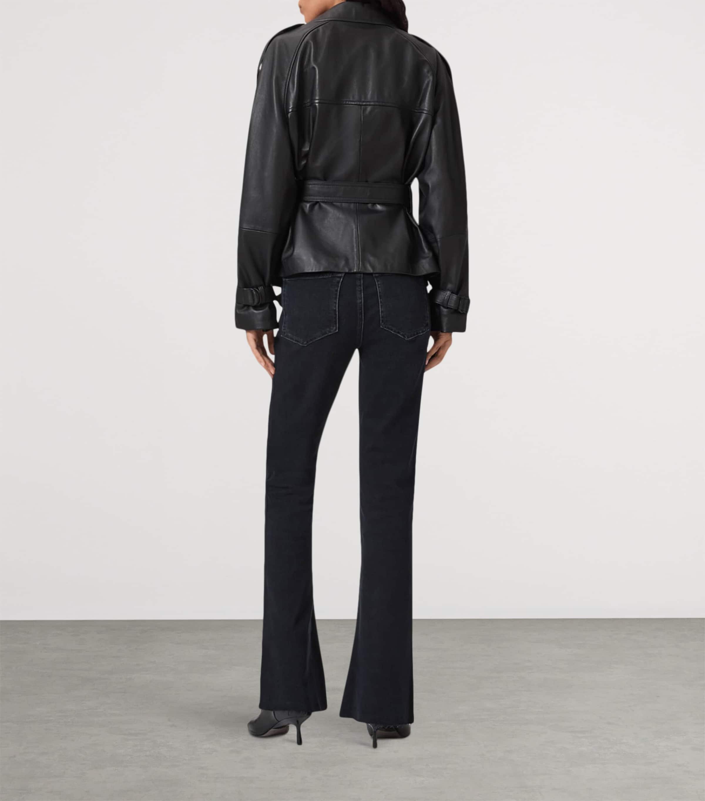 Maisie Flared Jeans BLUE BLACK Image 4