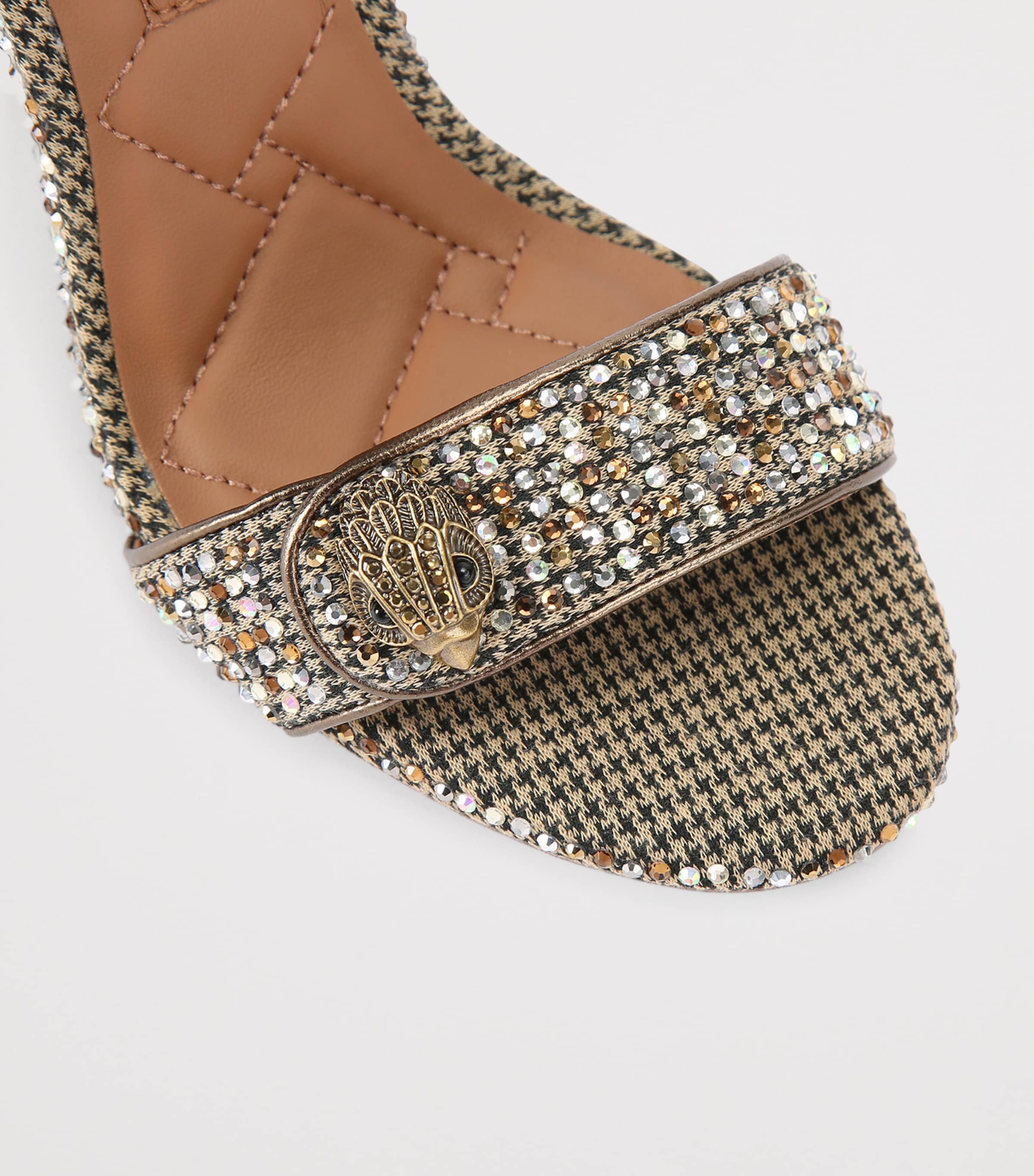 Embellished Langley Heeled Sandals BEIGE COMB Image 3
