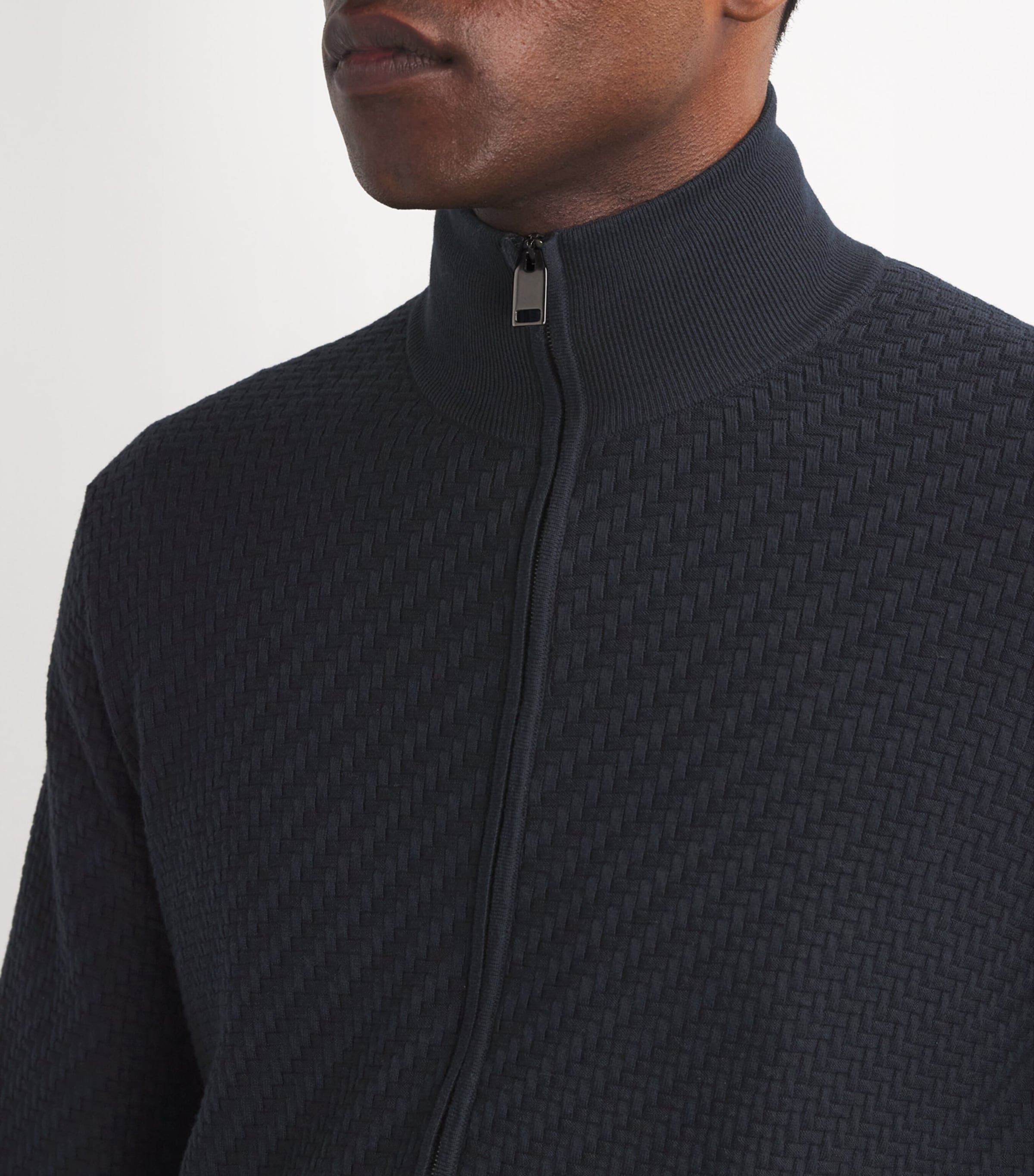 Cotton-Silk-Cashmere Zipped Sweater 4100 Image 6