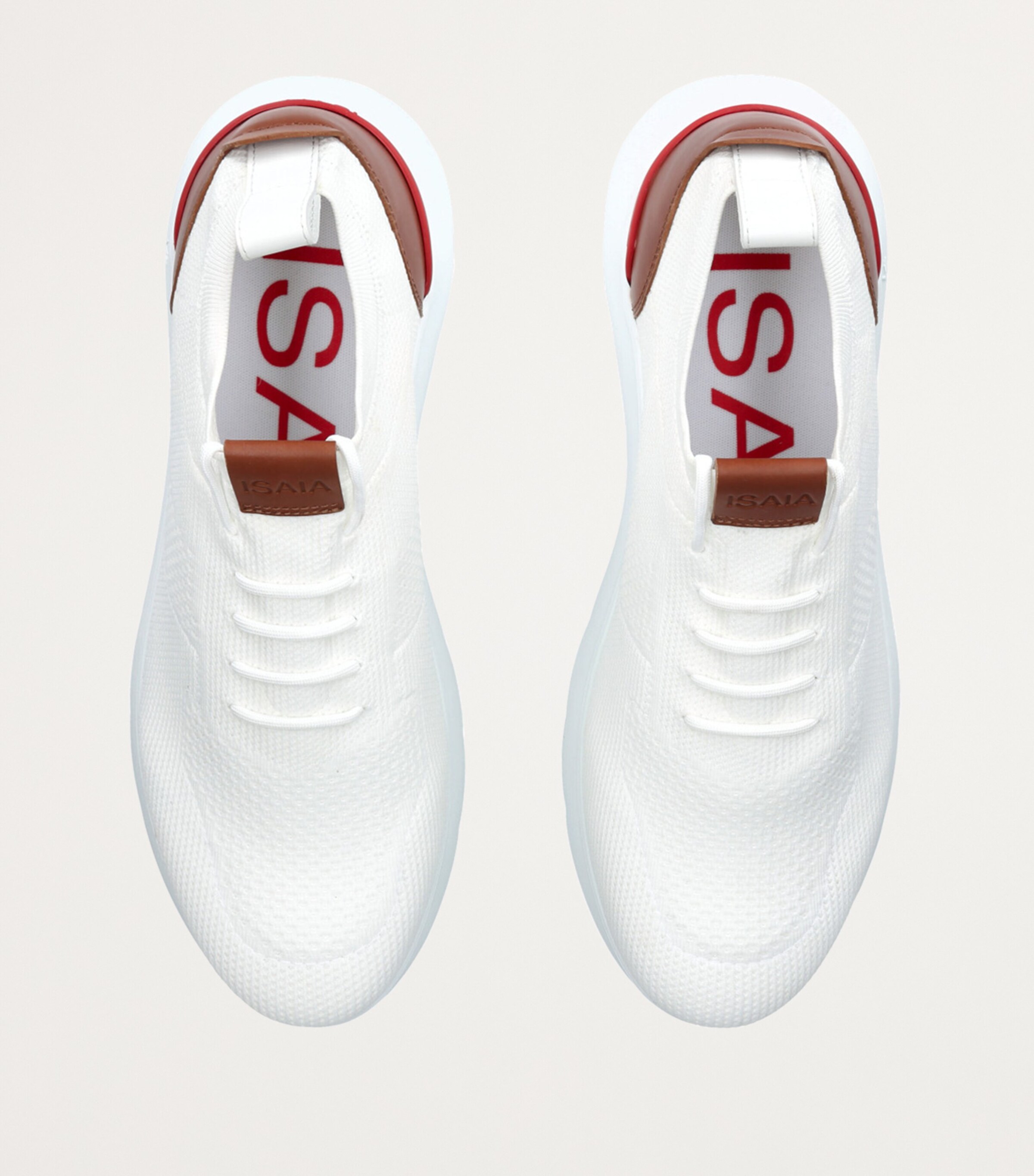 Isaia Knit Sneakers White Image 4