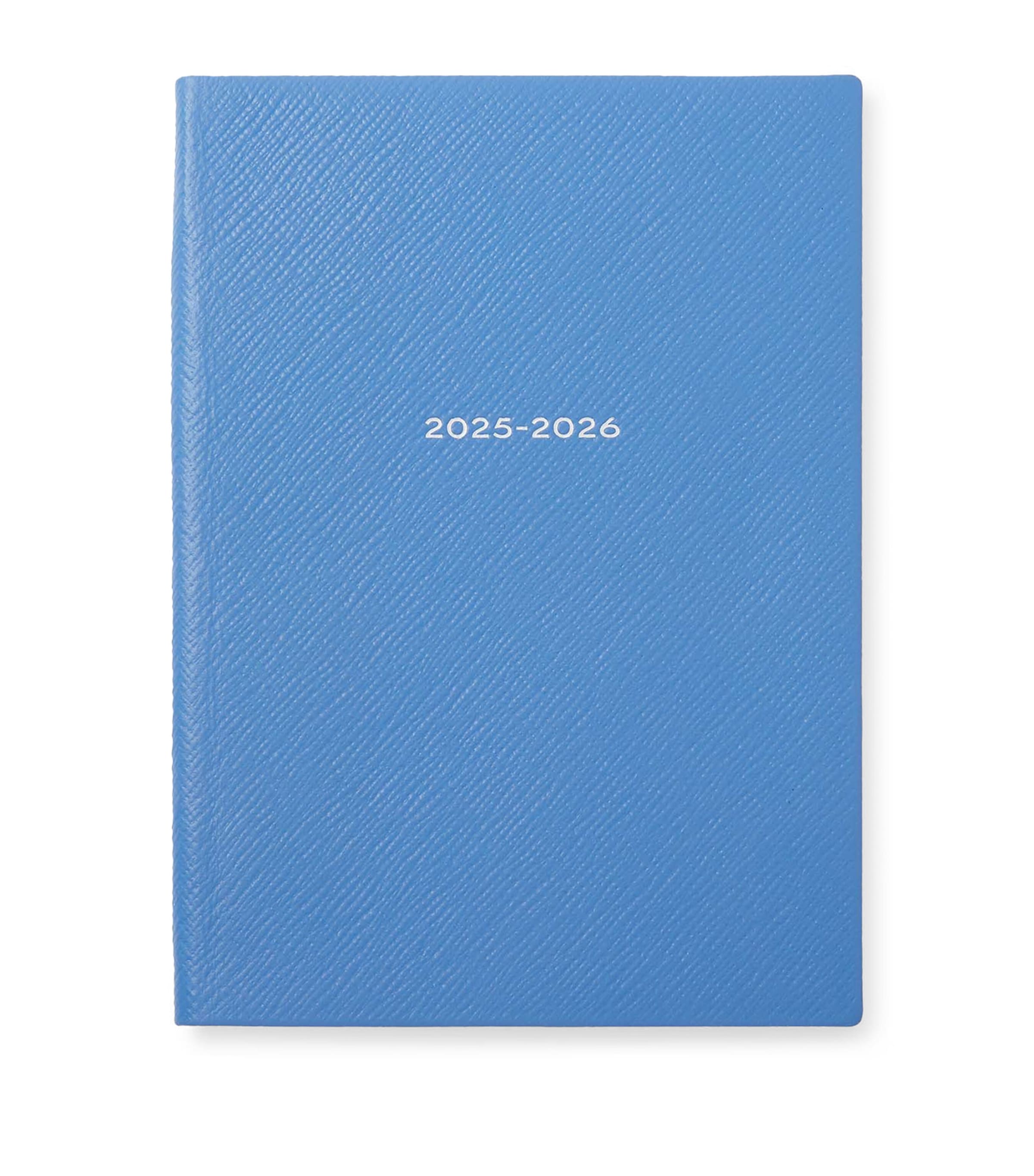 Smythson Leather Soho Planner In Blue