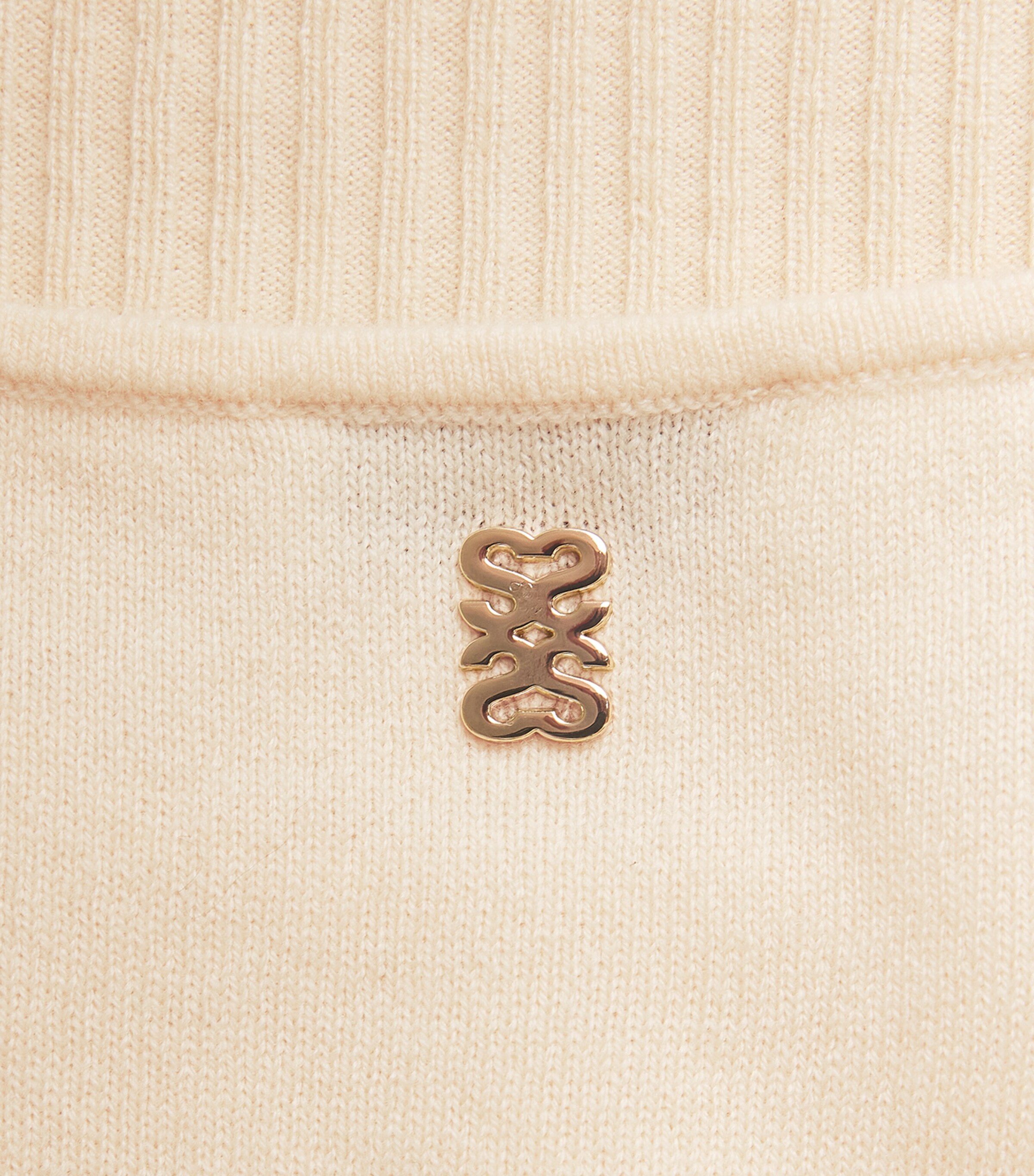 Sandro Paris Womens Wool-Cashmere Sweater Vest Vanilla Image 6