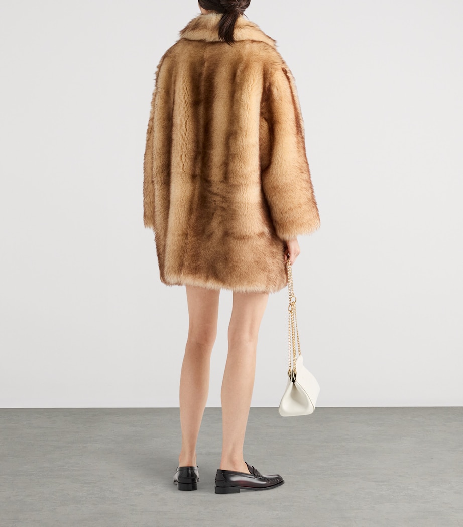 Shearling Caban Jacket F0151 Image 5