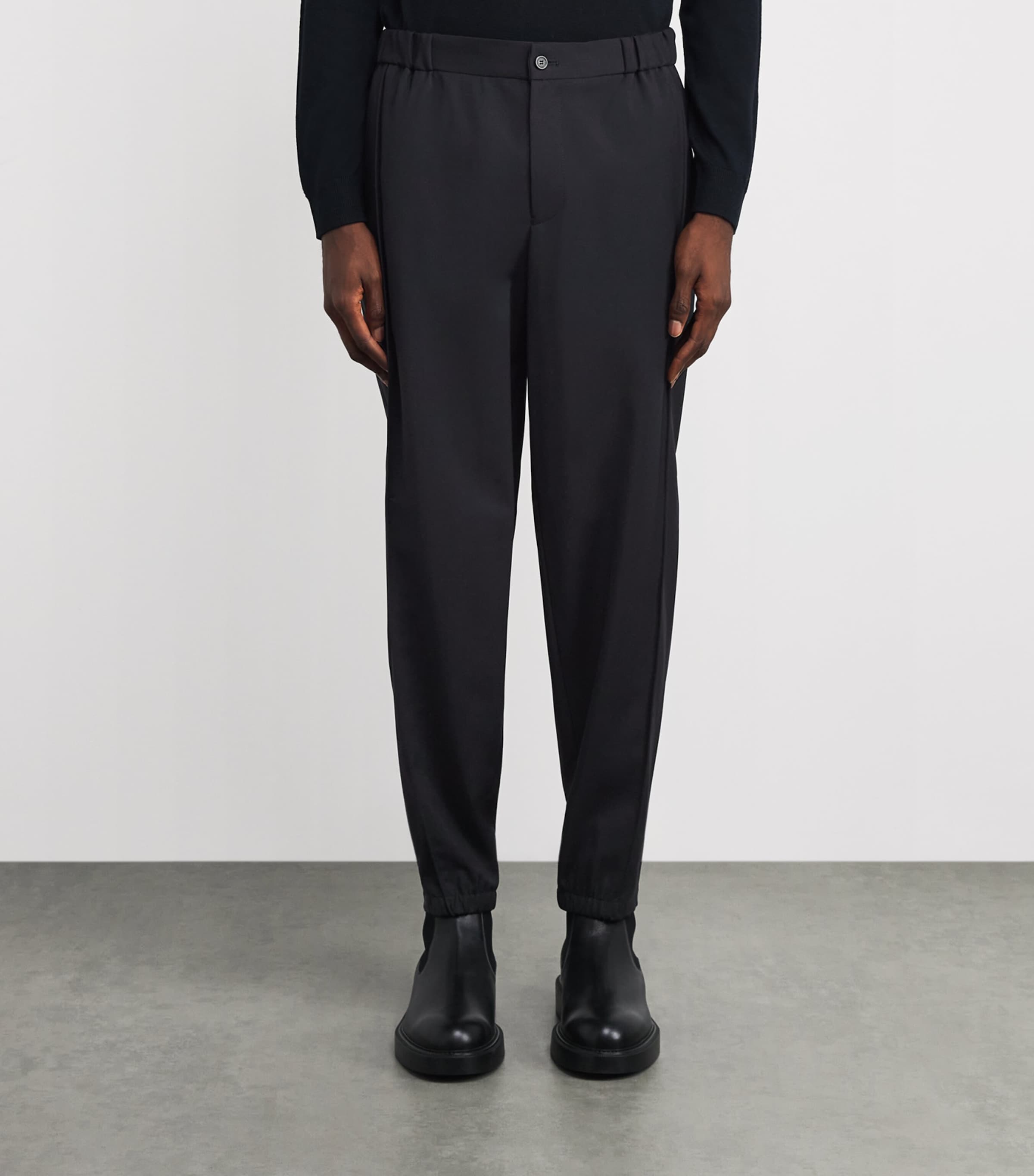 Virgin Wool Cuffed Trousers 922 Image 3