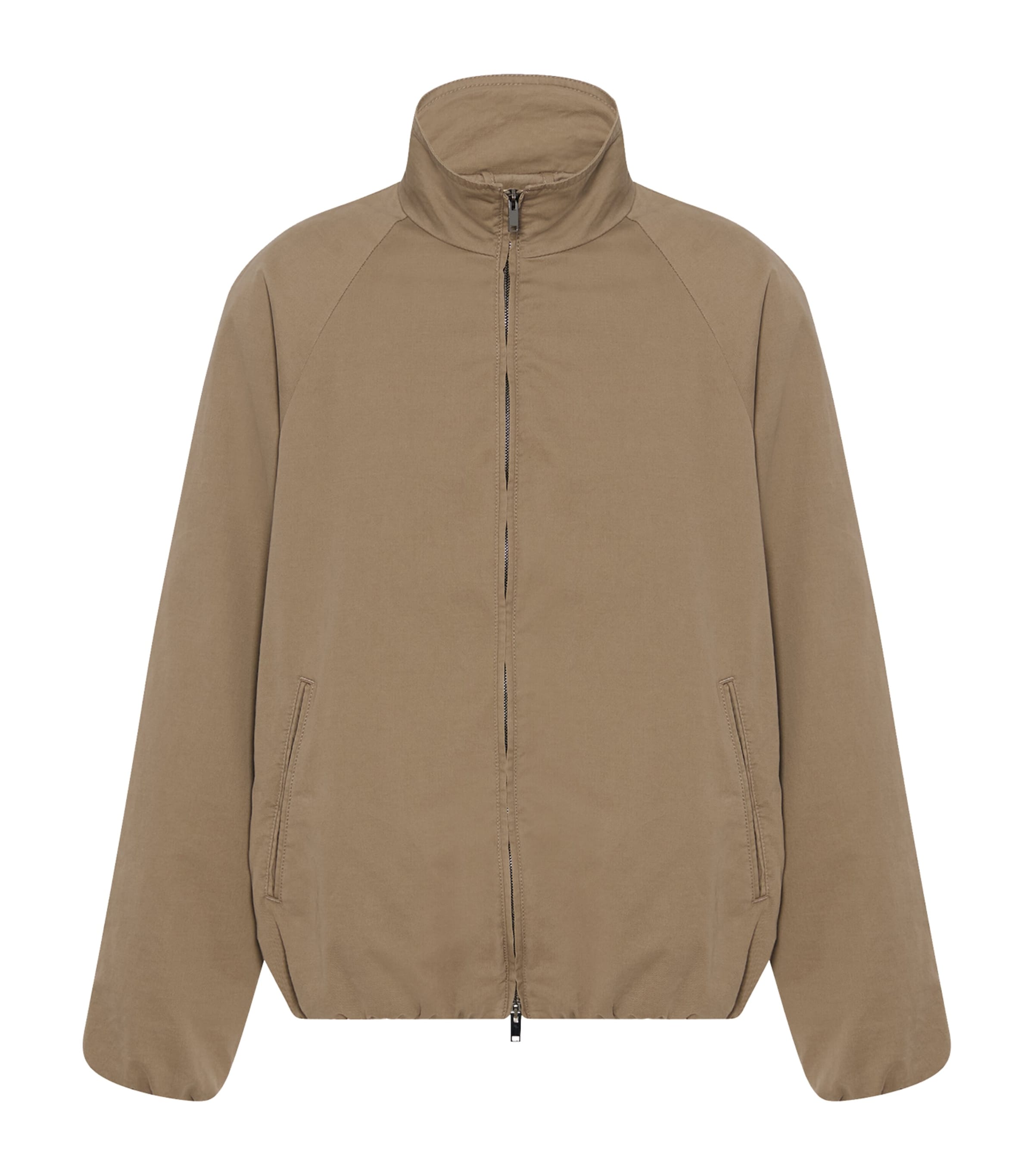 The Row Oyu Cotton-cashmere Track Jacket In Neutral