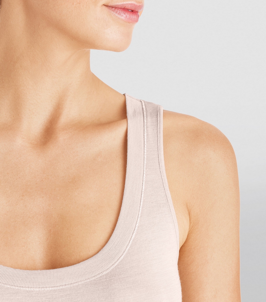 Silk-Cashmere Tank Top IVORY Image 6