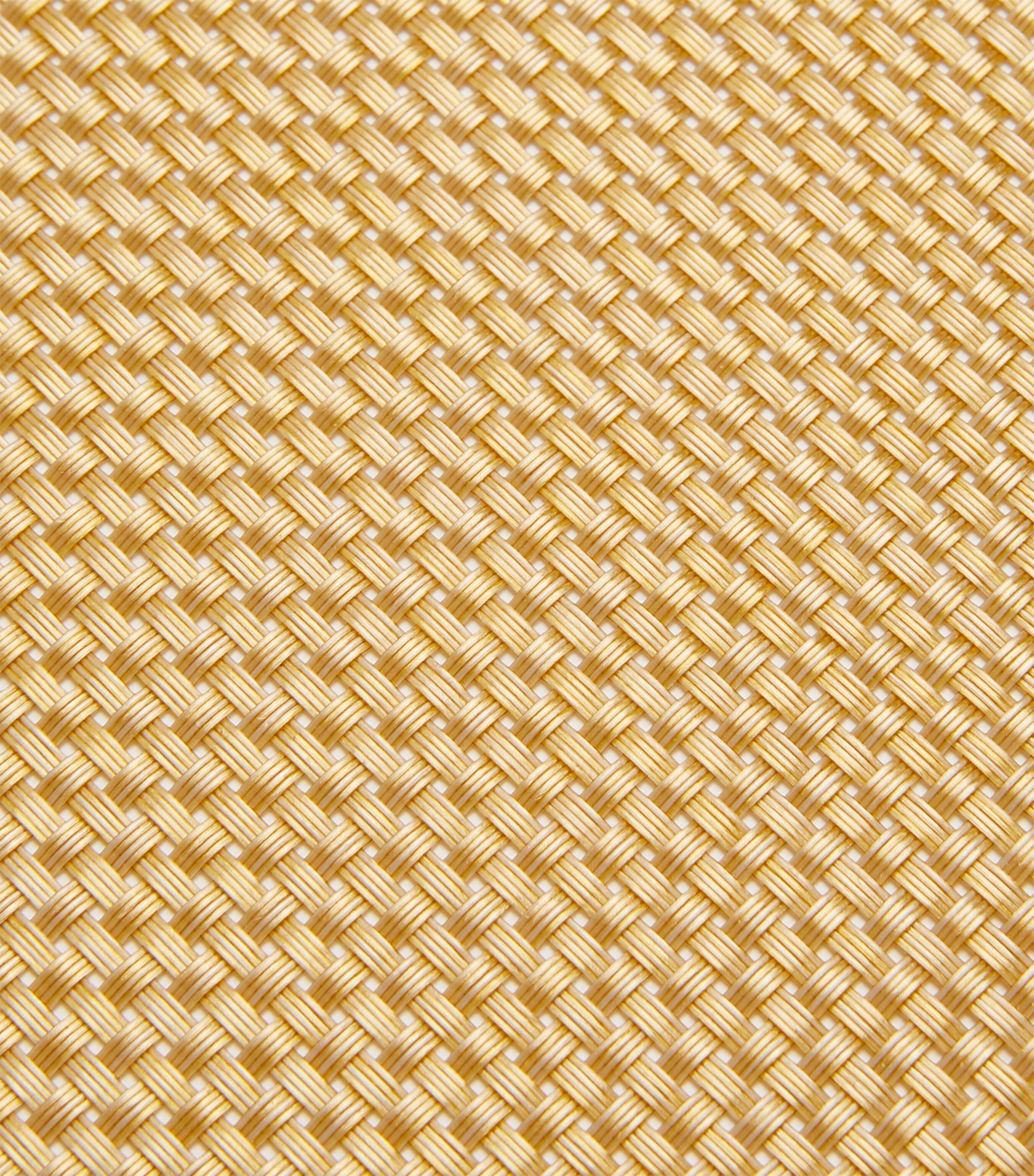 Basketweave Gilded Round Placemat (38cm) GILDED Image 2