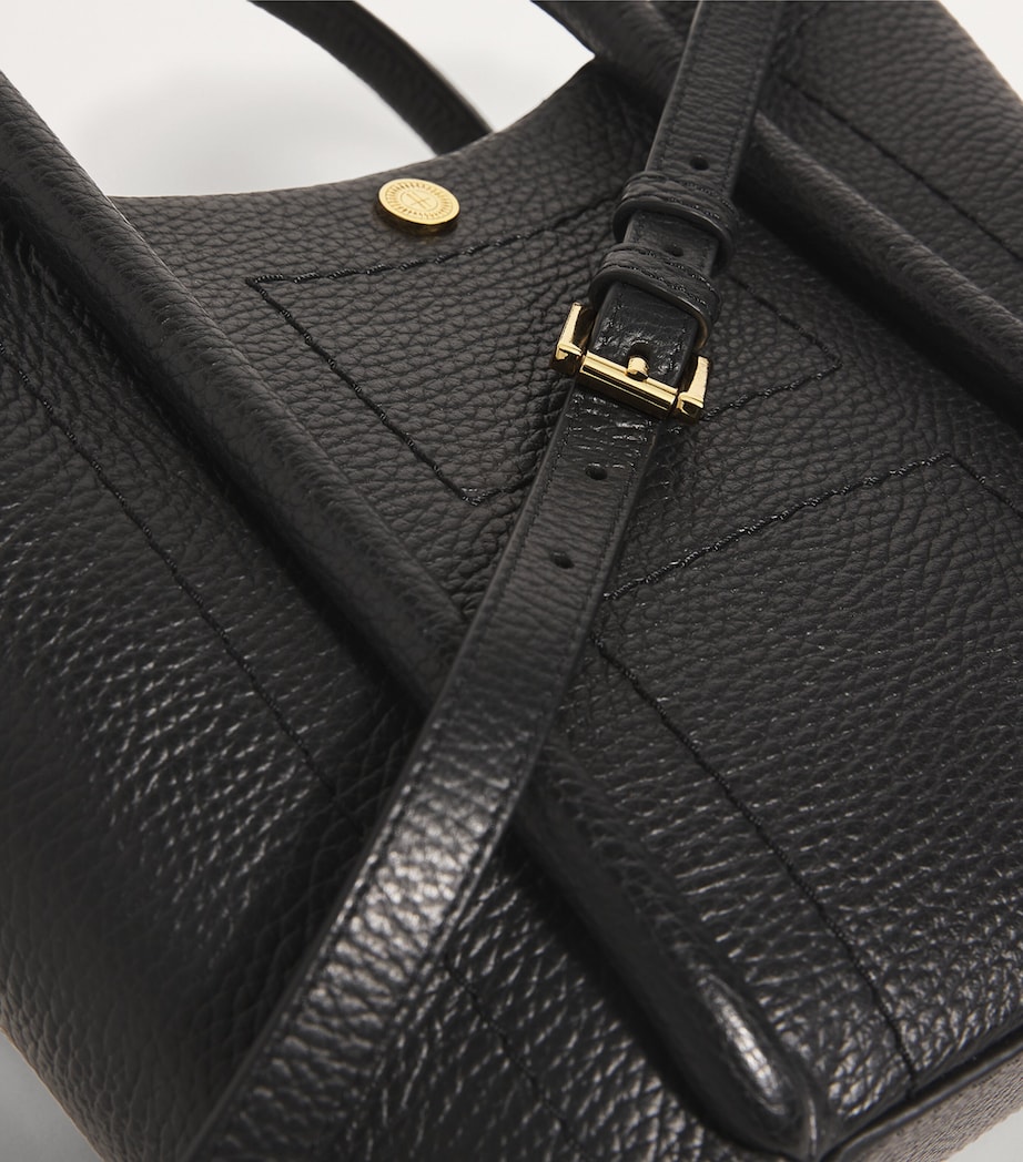 Grab Leather Rope Tote Bag BLACK Image 4