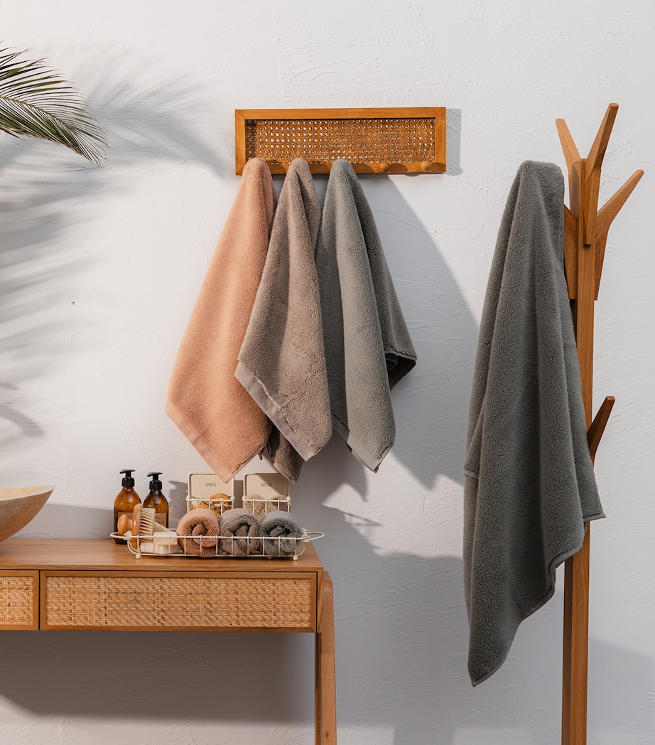 Organic Cotton Olympia Bath Sheet (100cm x 180cm) DARK PEACH Image 2