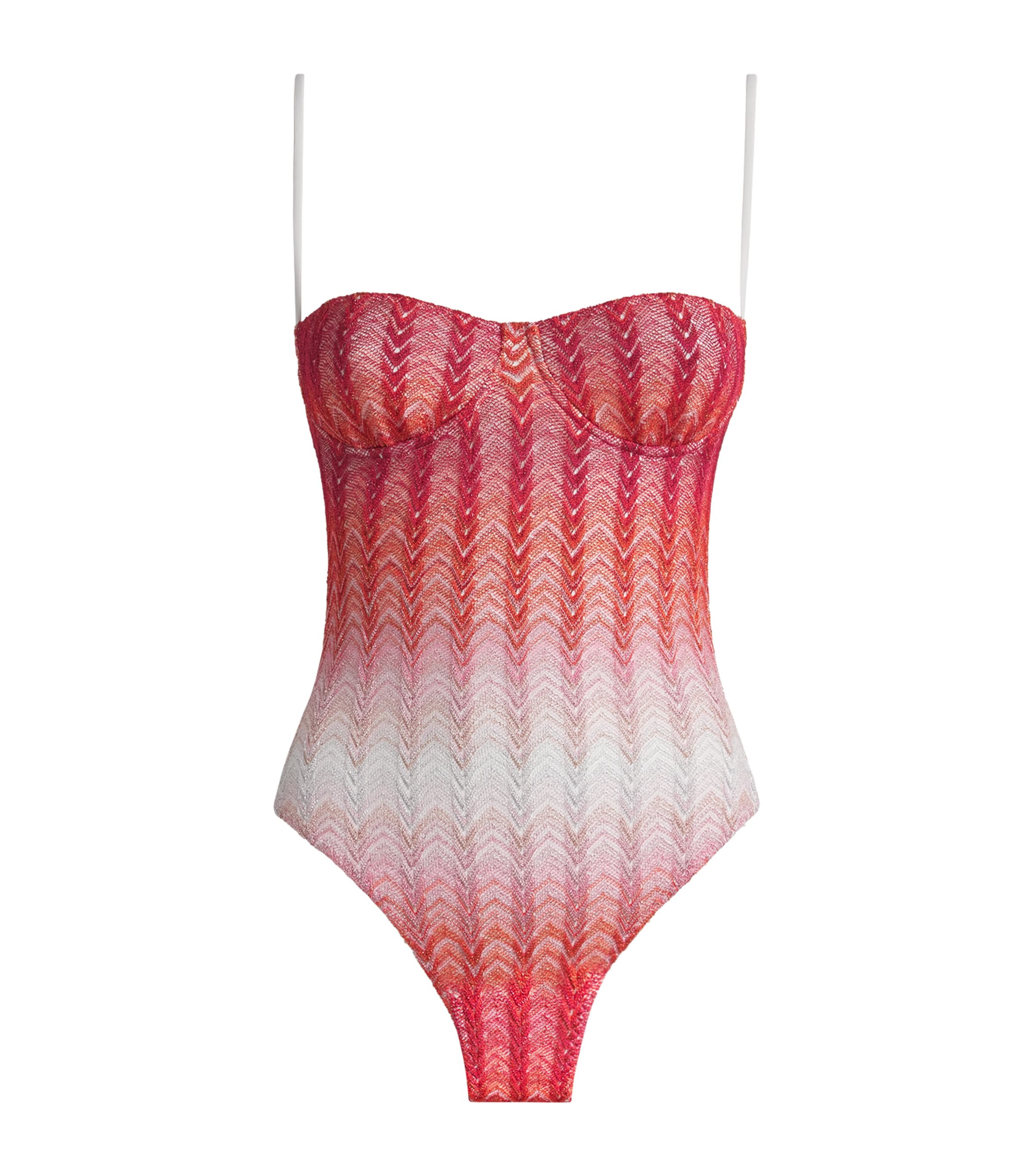 Missoni Underwire-cup Swimsuit In Red
