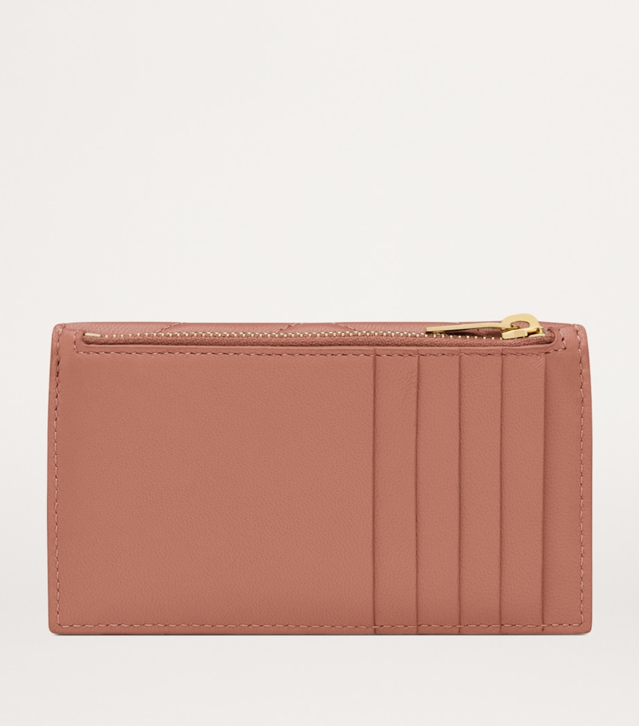 Leather Fragments Flap Card Holder 5922 Image 2