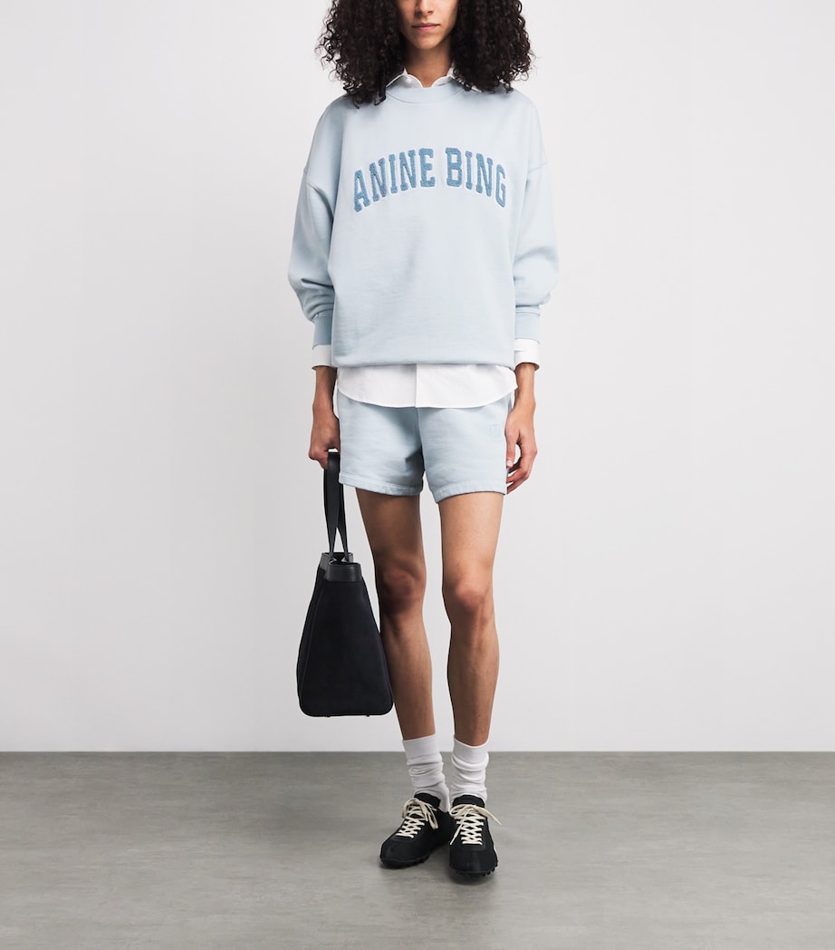 Cotton Logo Miles Sweatshirt PALE BLUE Image 2