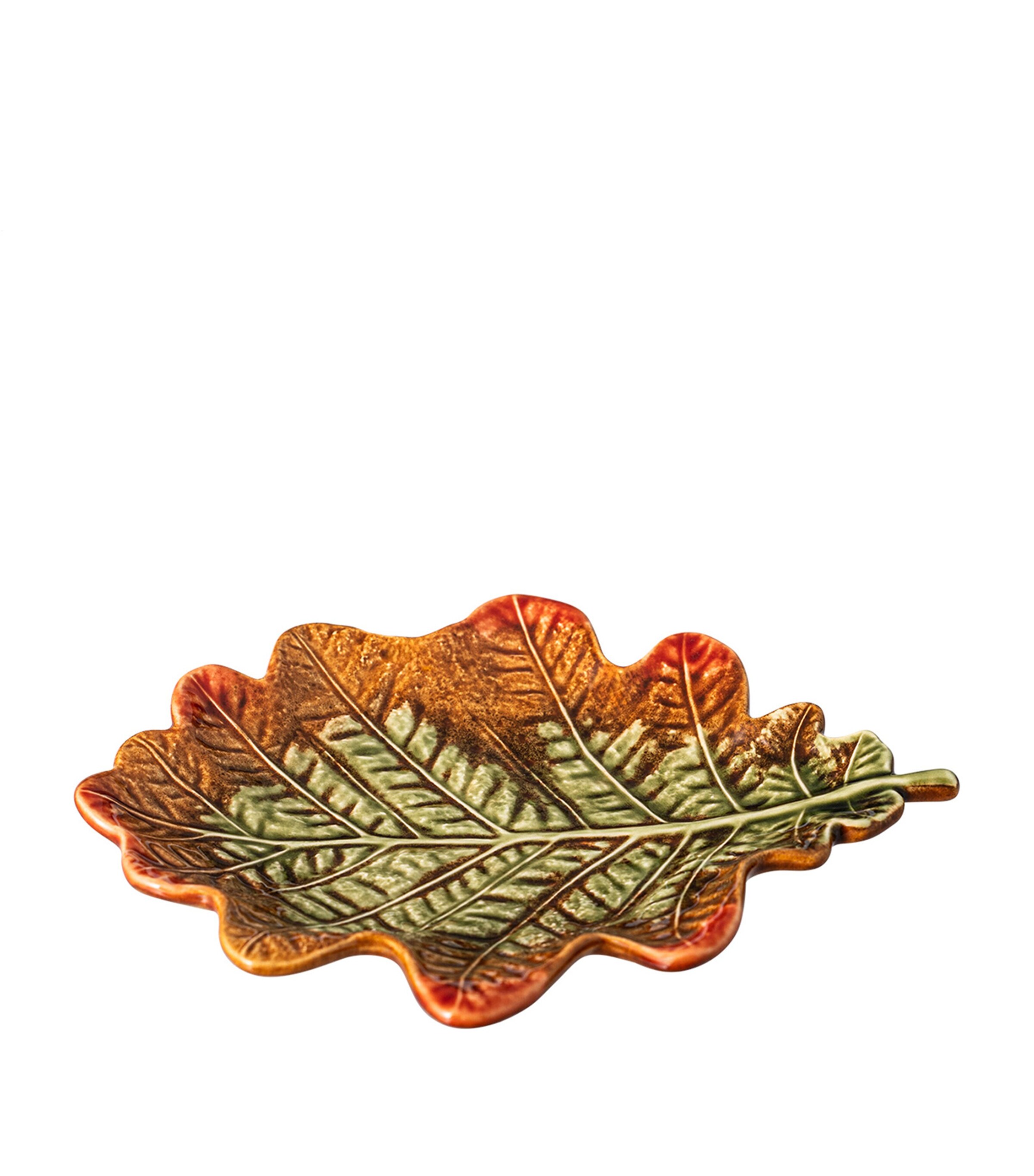 Bordallo Pinheiro Set Of 4 Leaf Bread And Butter Plates