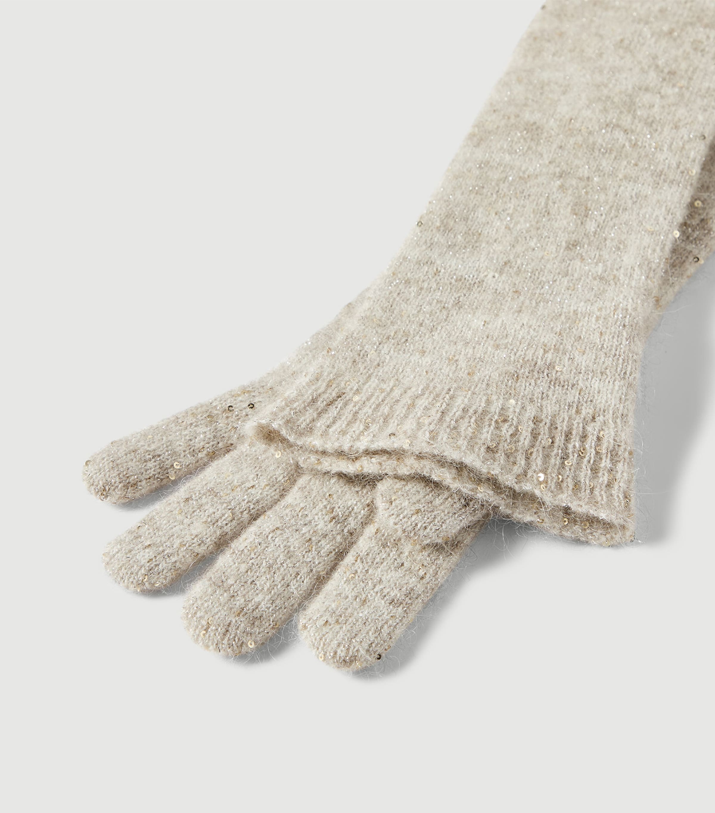 Brunello Cucinelli Embellished Gloves Madreperla Image 3