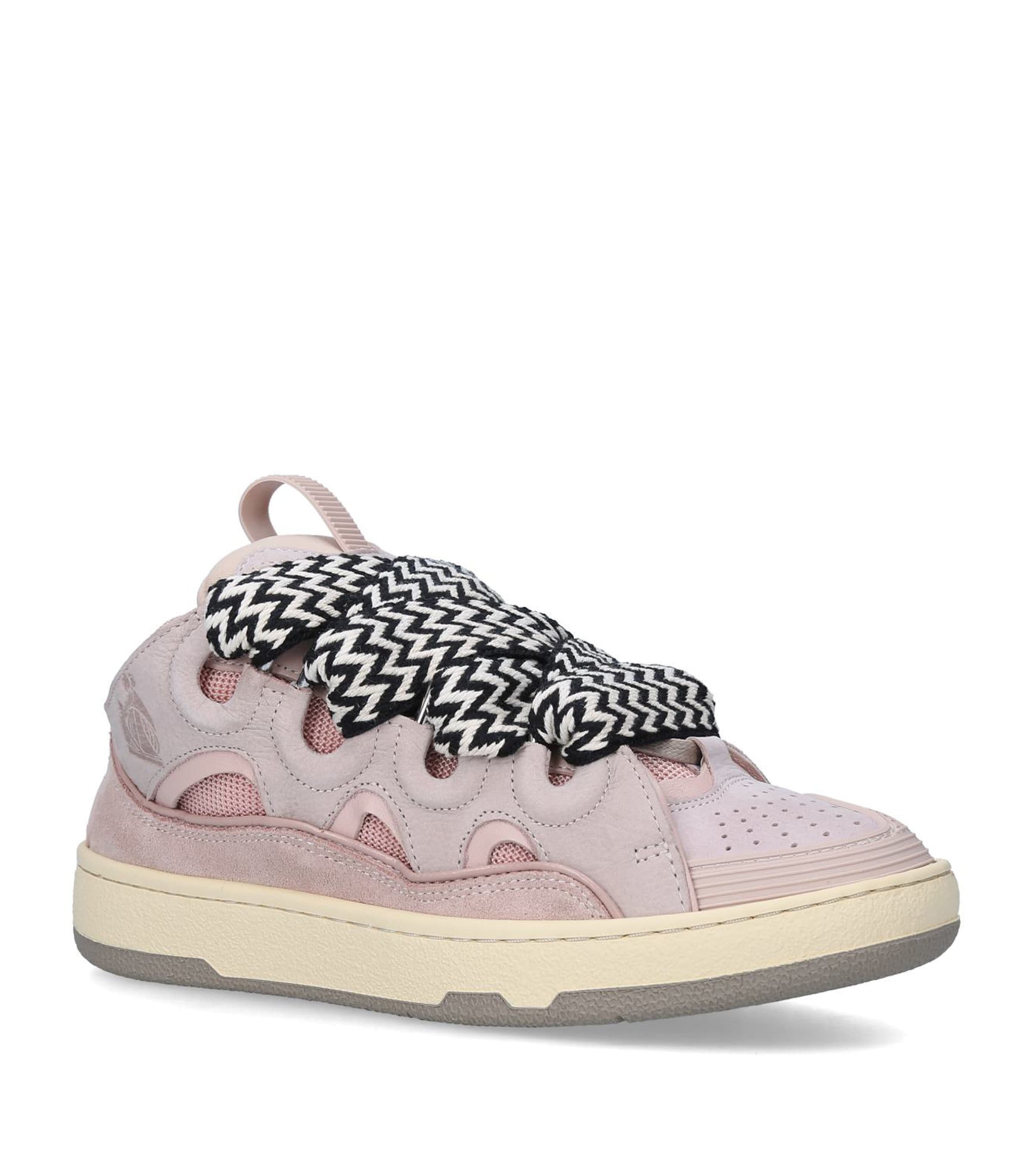 Shop Lanvin Curb Sneakers In Pink