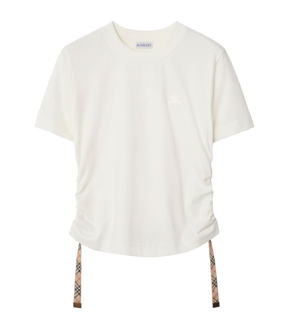 Cotton Gathered EKD T-Shirt CHALK Image 1