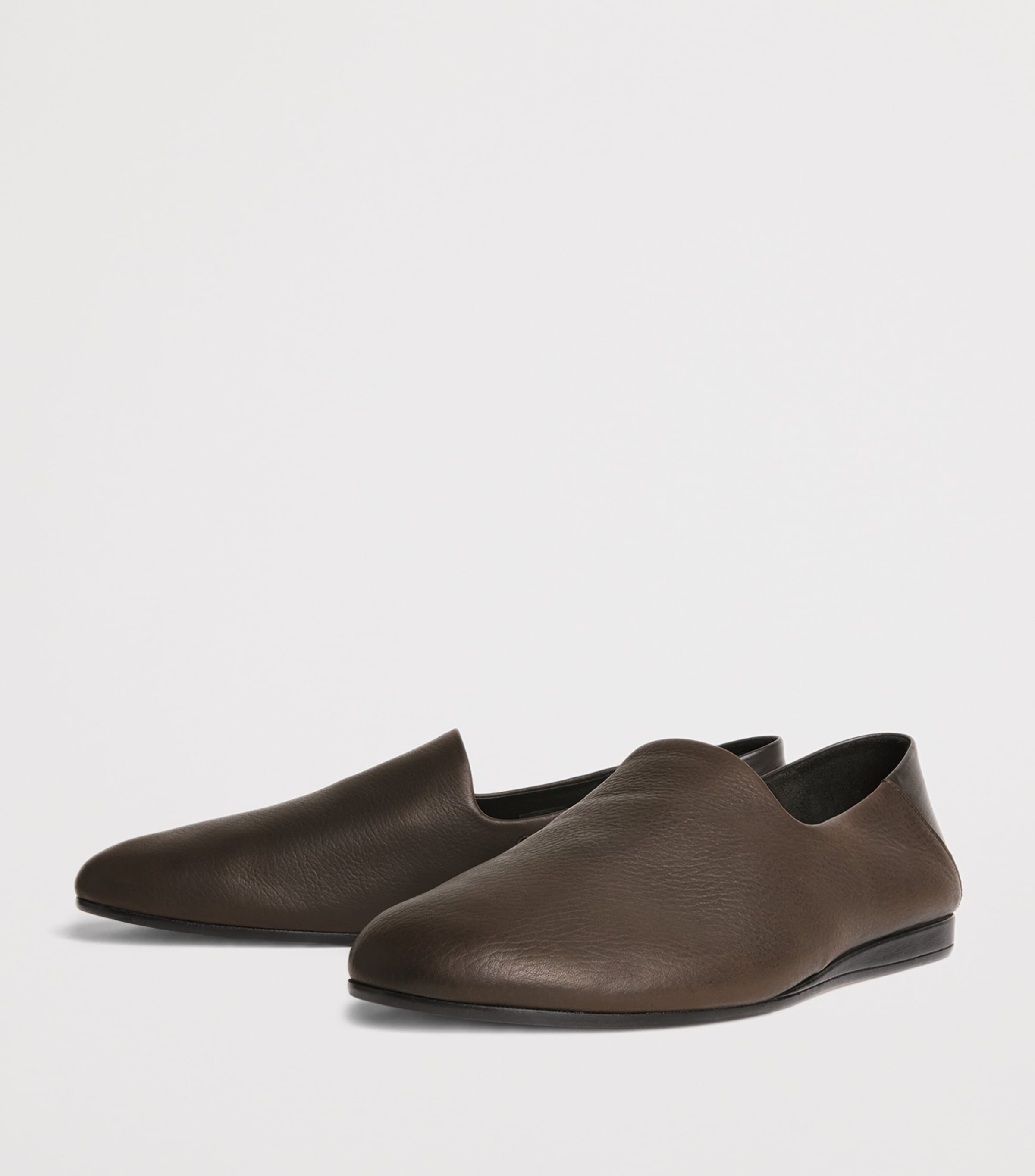 Jacquemus Leather Loafers Dark Brown Image 3