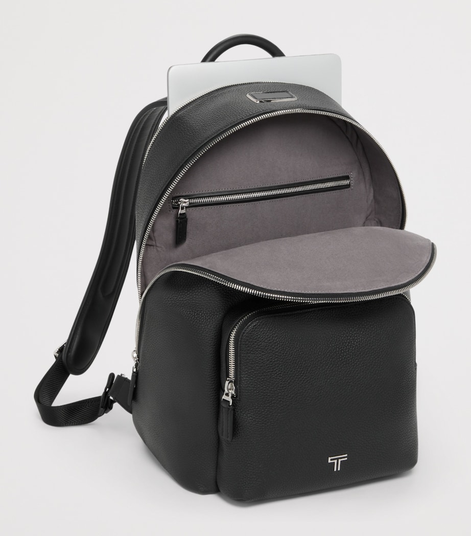 Tumi Leather Turin Beneditto Backpack Black Image 2