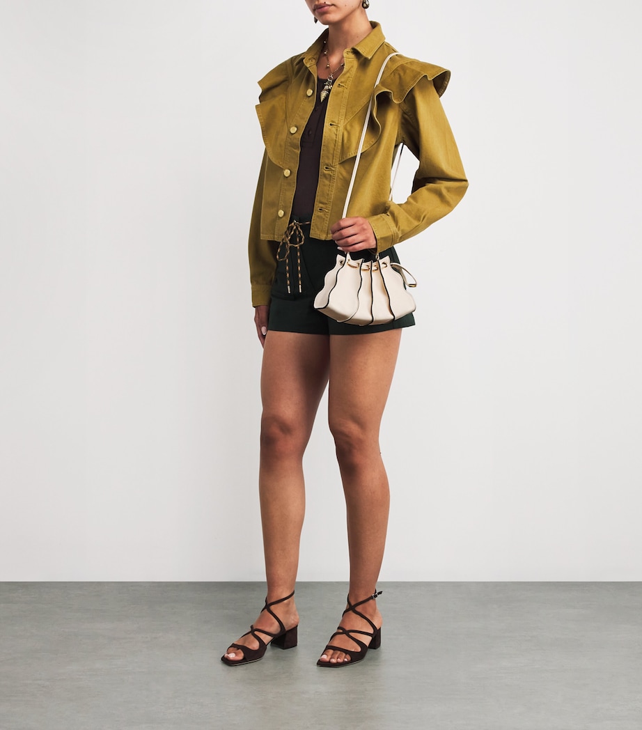 Mini Pleated Adria Cross-Body Bag 660 COWRIE Image 5