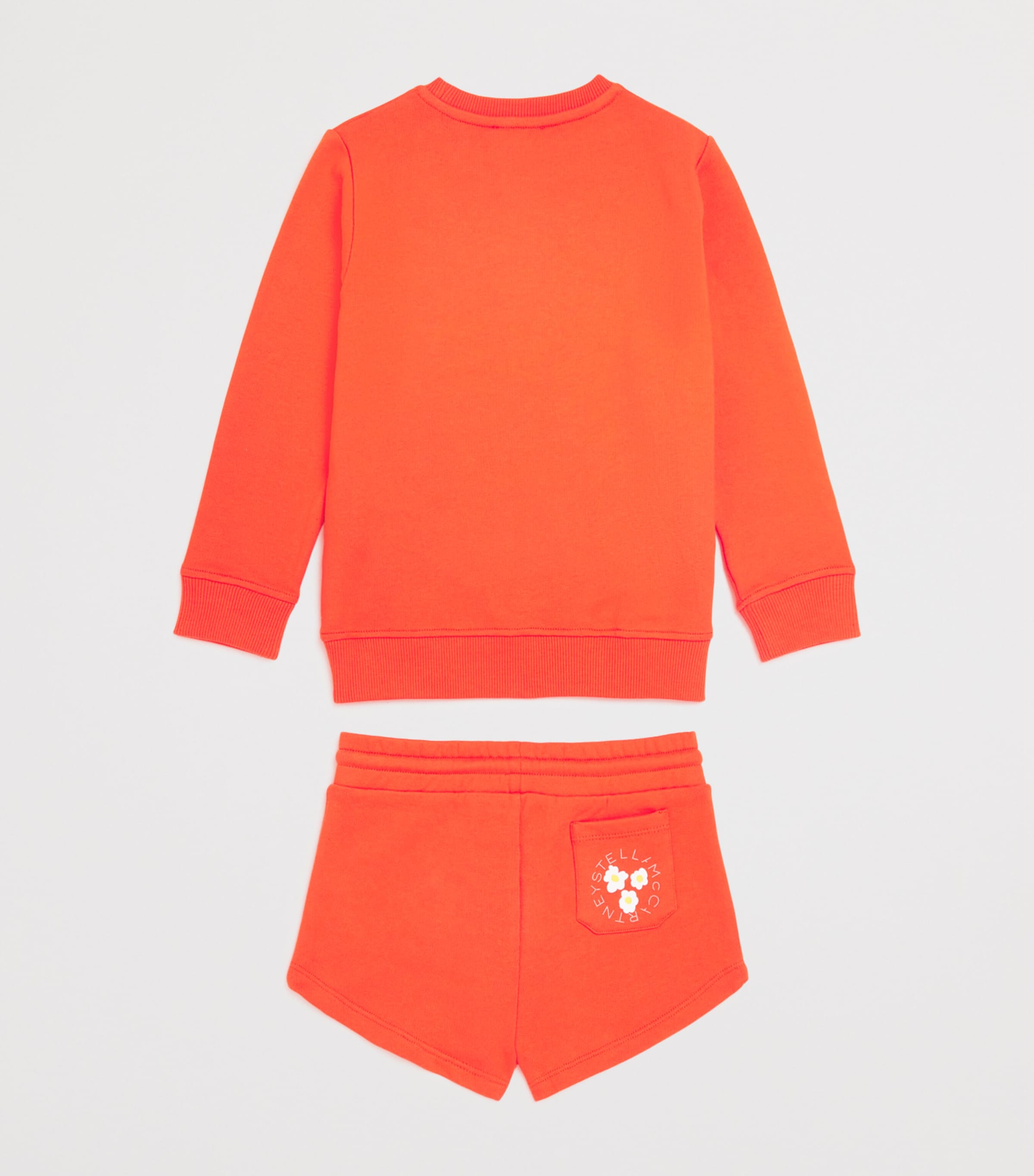 Cotton Fleece Daisy Tracksuit (2-14 Years) 426RED Image 2