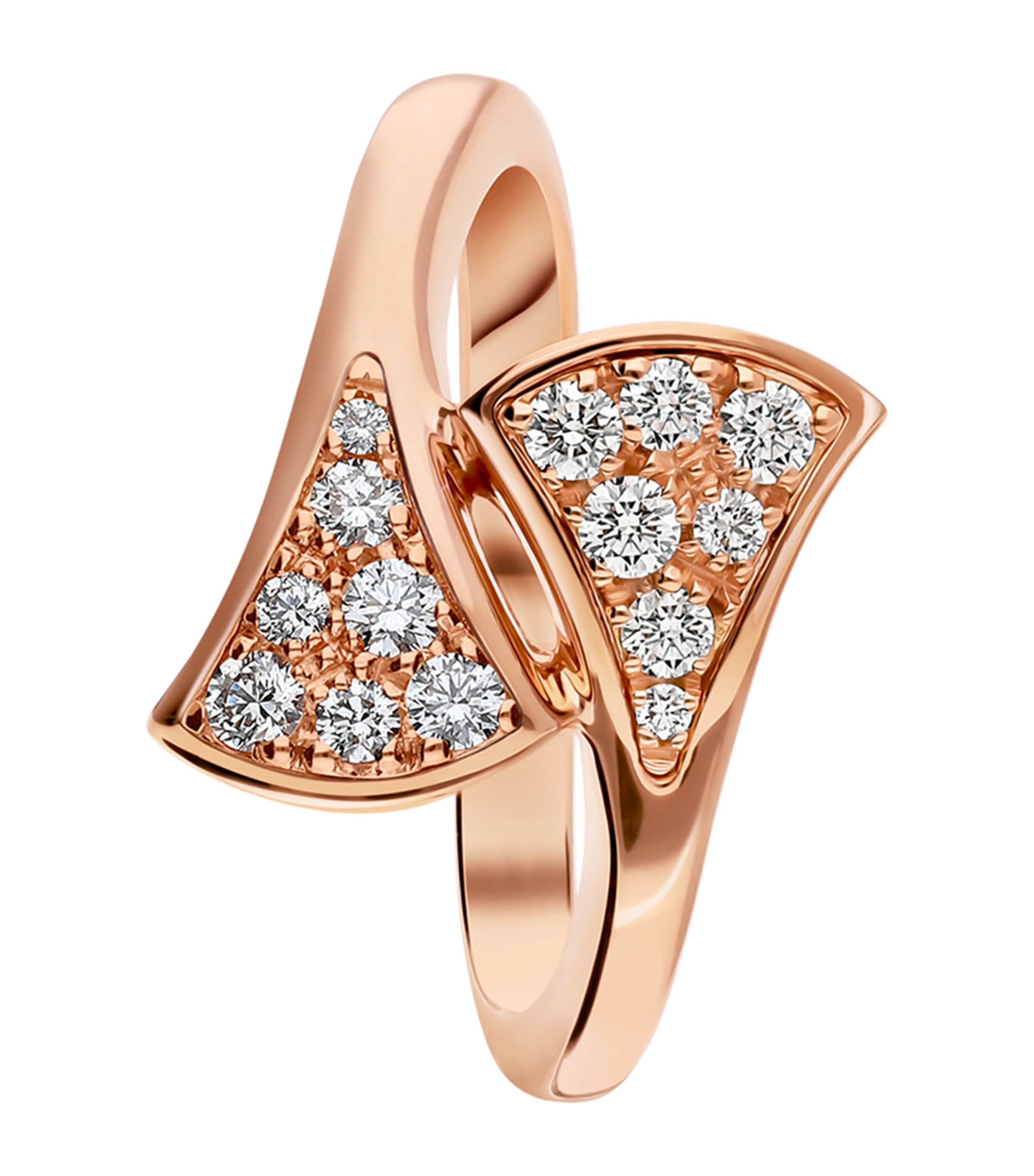 Rose Gold and Diamond Divas' Dream Ring PINK GOLD Image 2