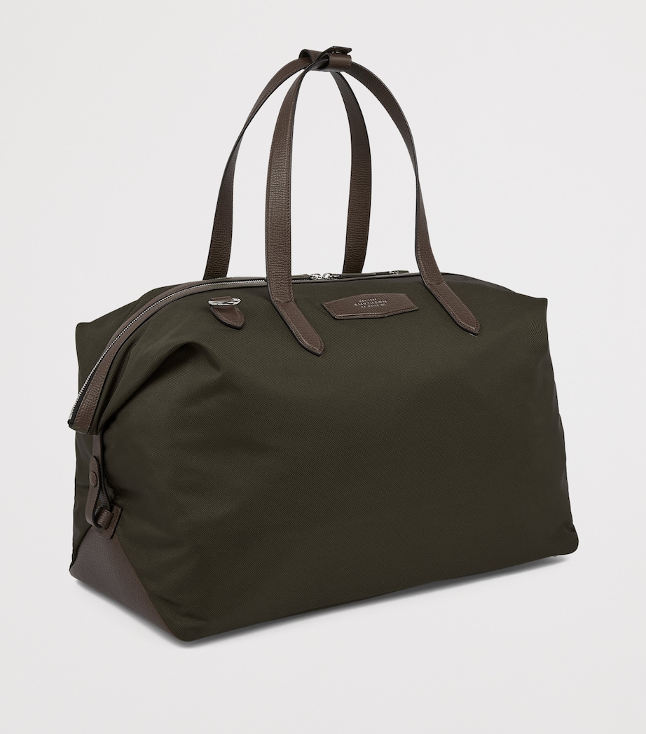 Smythson Canvas Norton Travel Bag Dark Moss Image 2